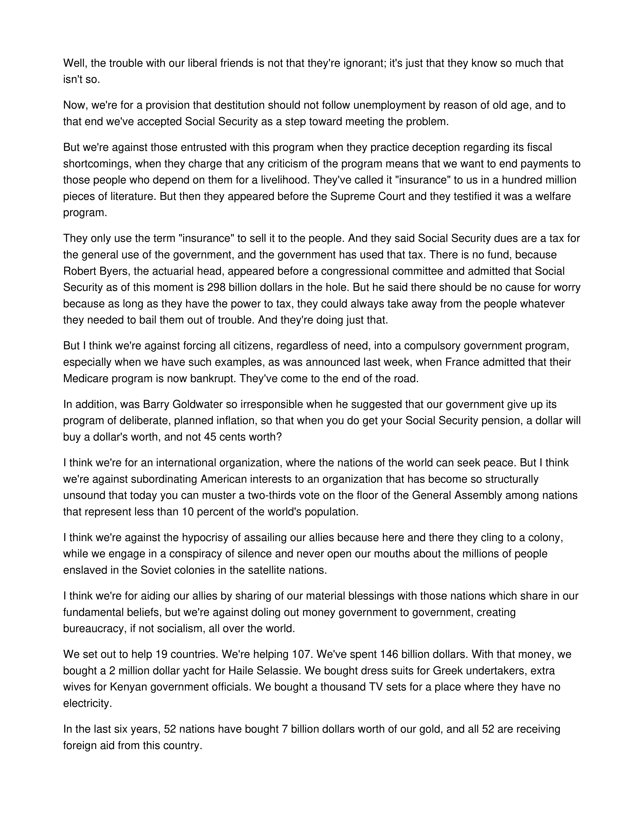 A Time for Choosing Persuasive Speech — page 3