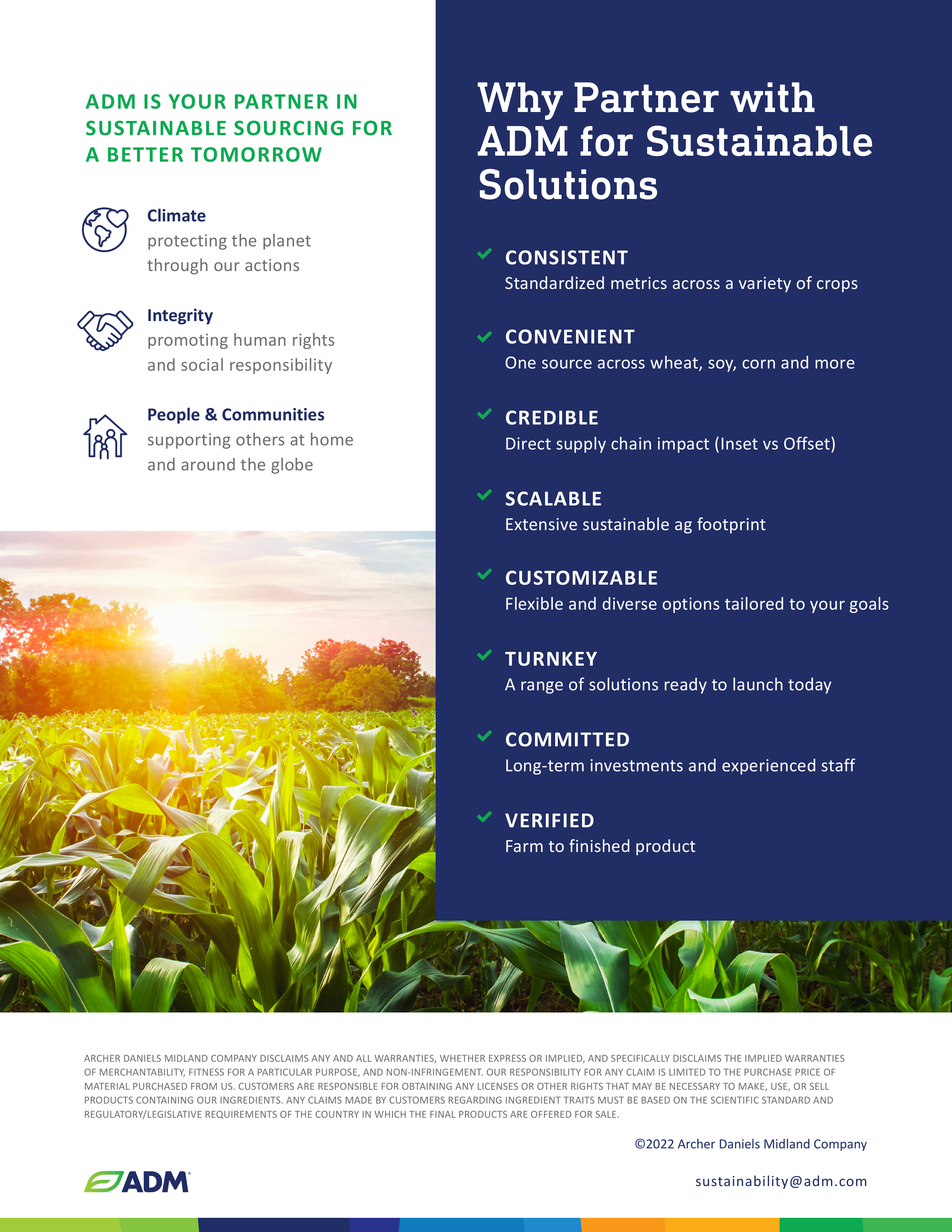ADM Sustainable Agriculture Brochure — page 6
