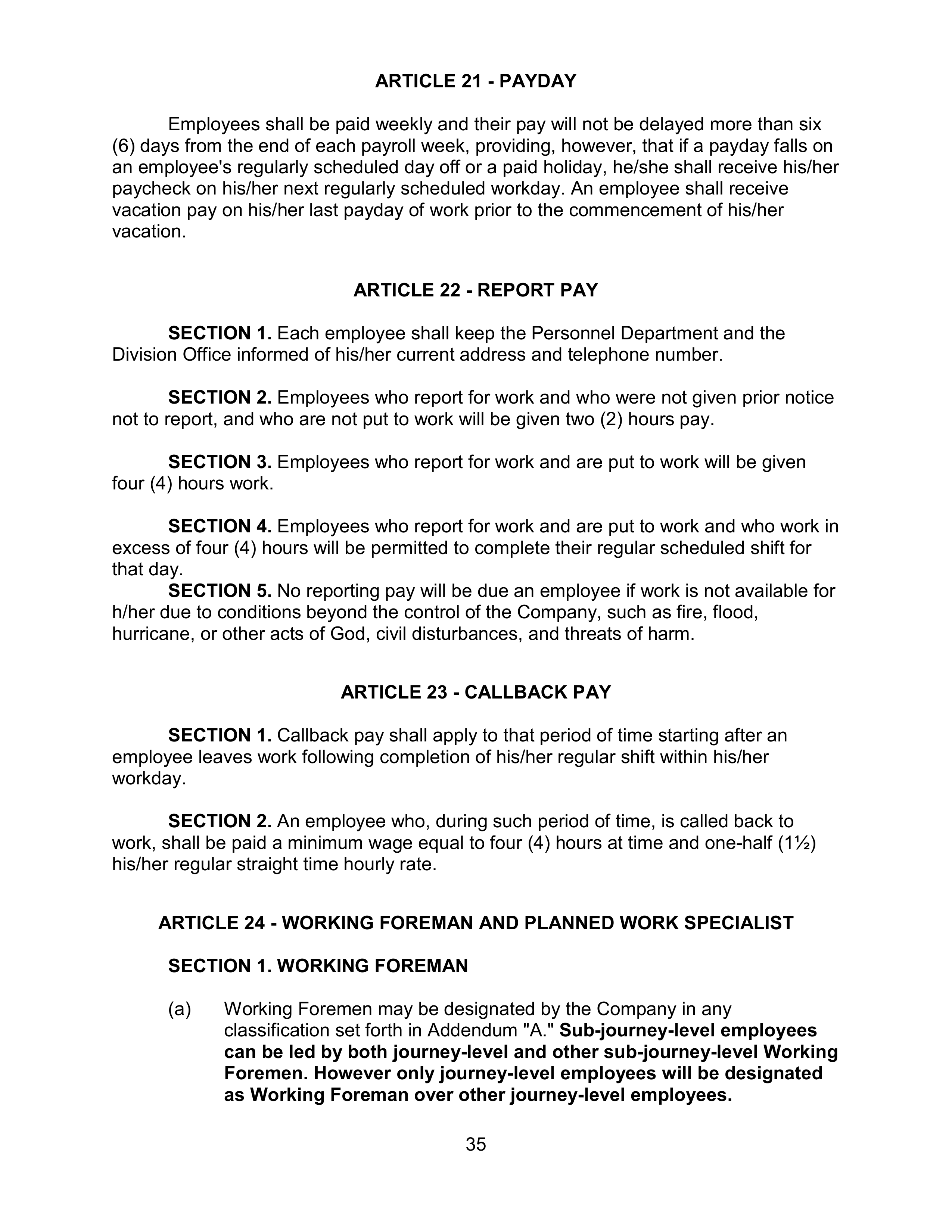 AGREEMENT BETWEEN WALT DISNEY WORLD CO. AND NORTH AMERICA’S BUILDING AND TRADES UNION — page 39
