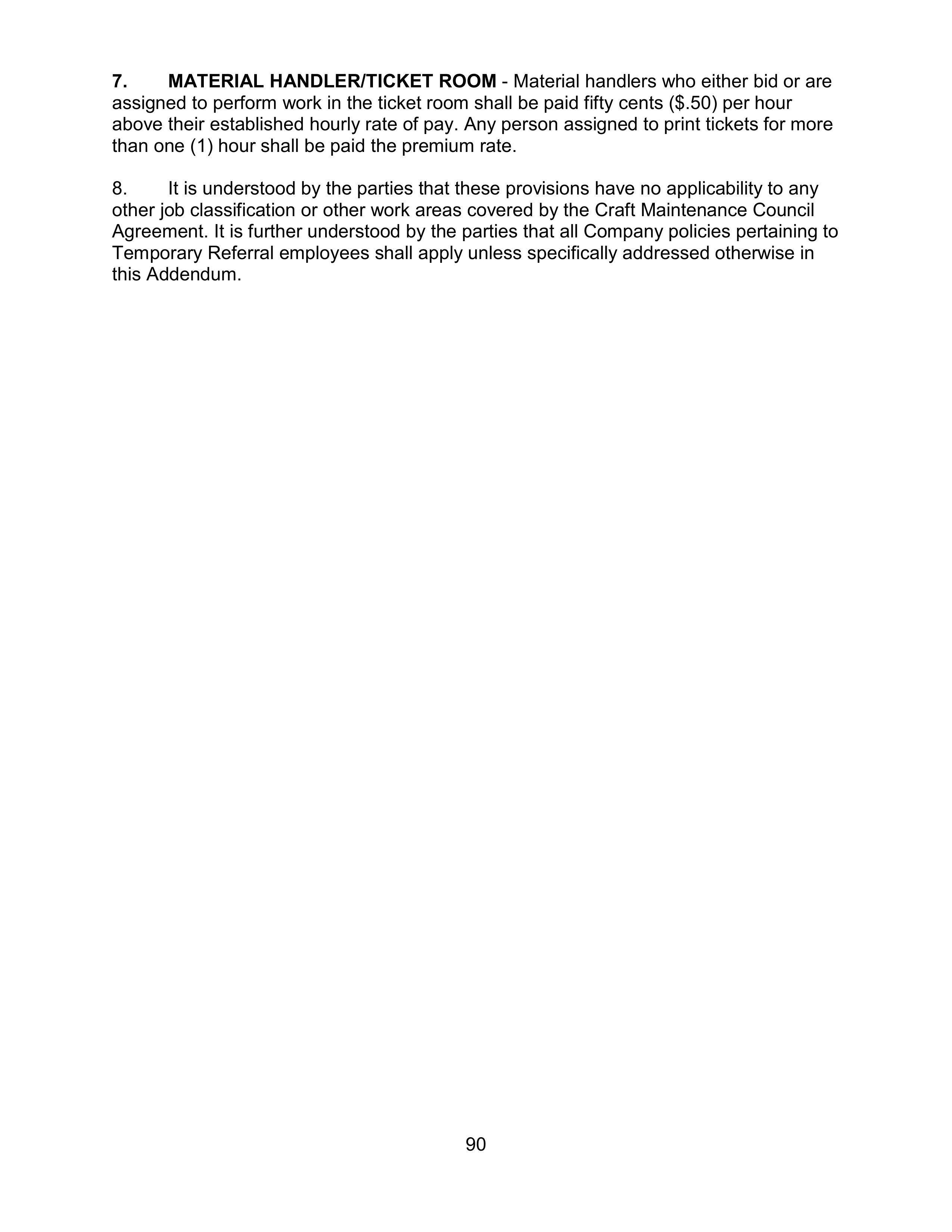 AGREEMENT BETWEEN WALT DISNEY WORLD CO. AND NORTH AMERICA’S BUILDING AND TRADES UNION — page 94