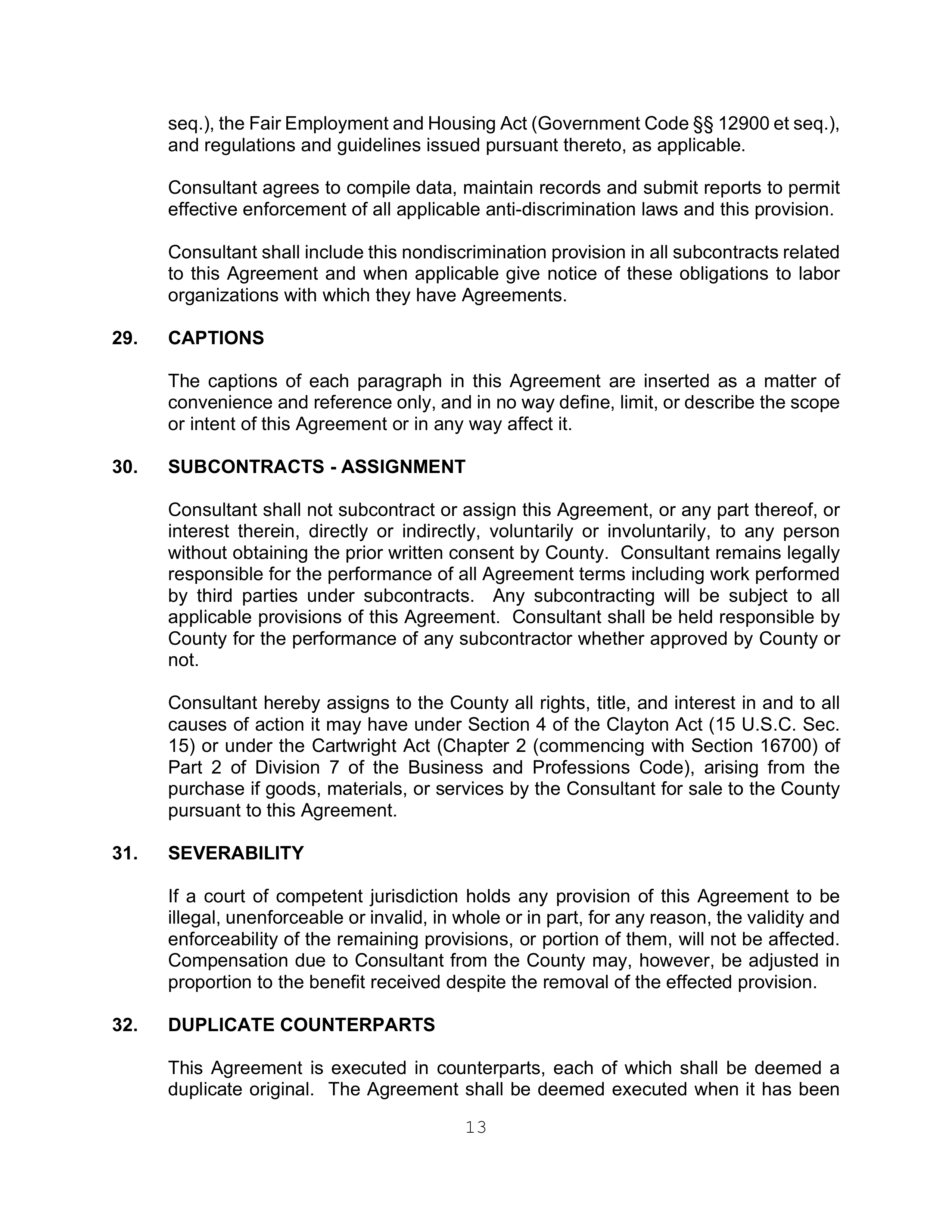 AGREEMENT FOR SPECIAL SERVICES BETWEEN KPMG LLP and MERCED COUNTY — page 13