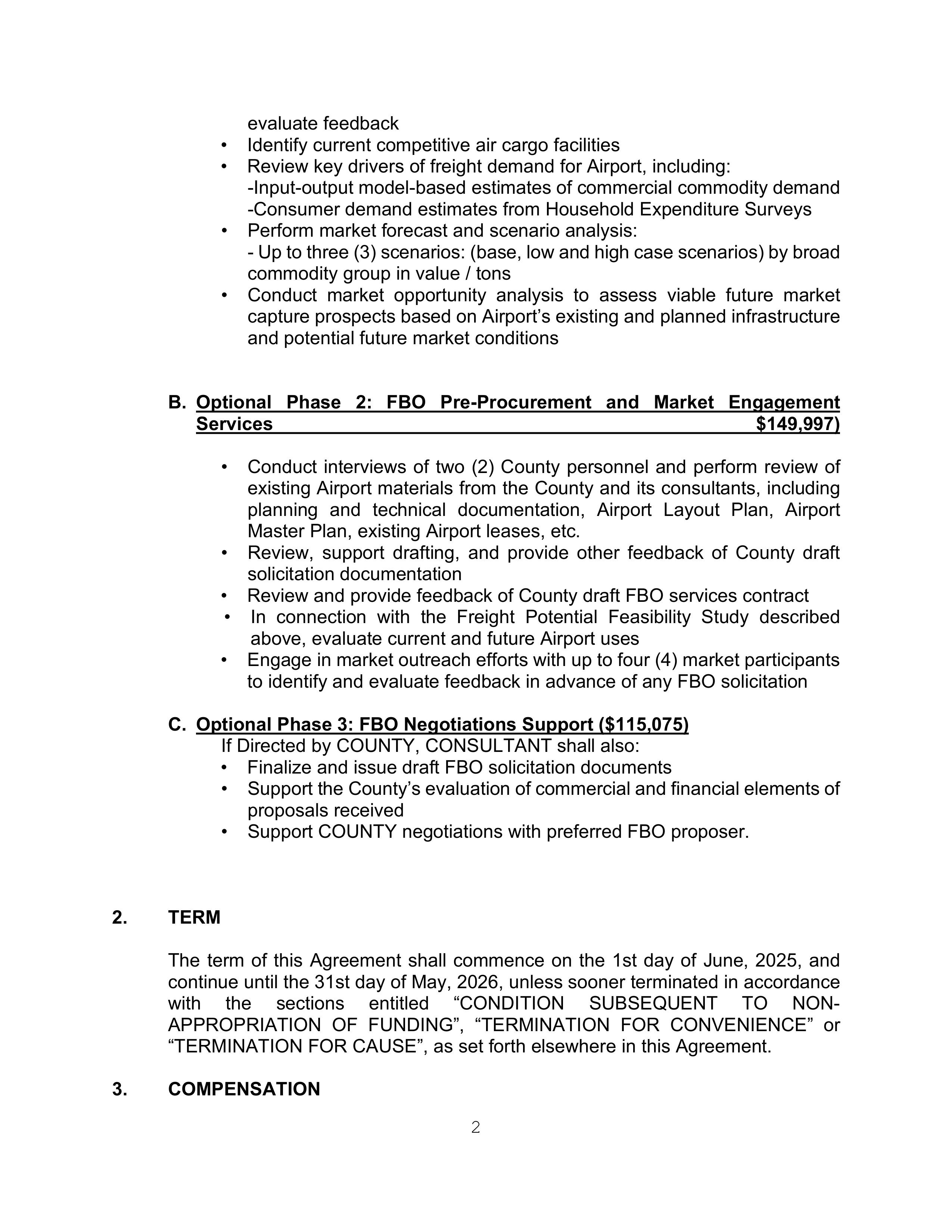 AGREEMENT FOR SPECIAL SERVICES BETWEEN KPMG LLP and MERCED COUNTY — page 2