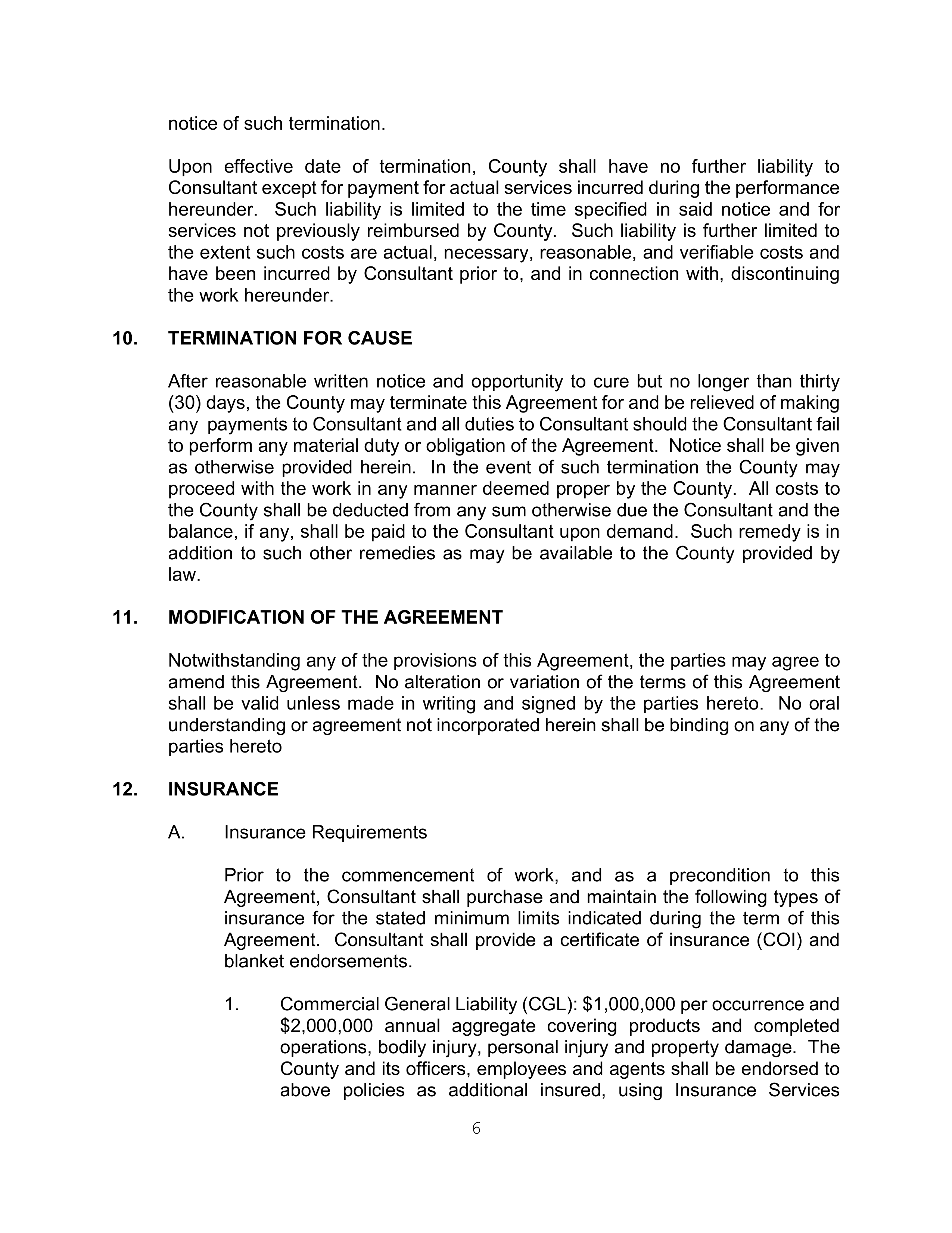 AGREEMENT FOR SPECIAL SERVICES BETWEEN KPMG LLP and MERCED COUNTY — page 6