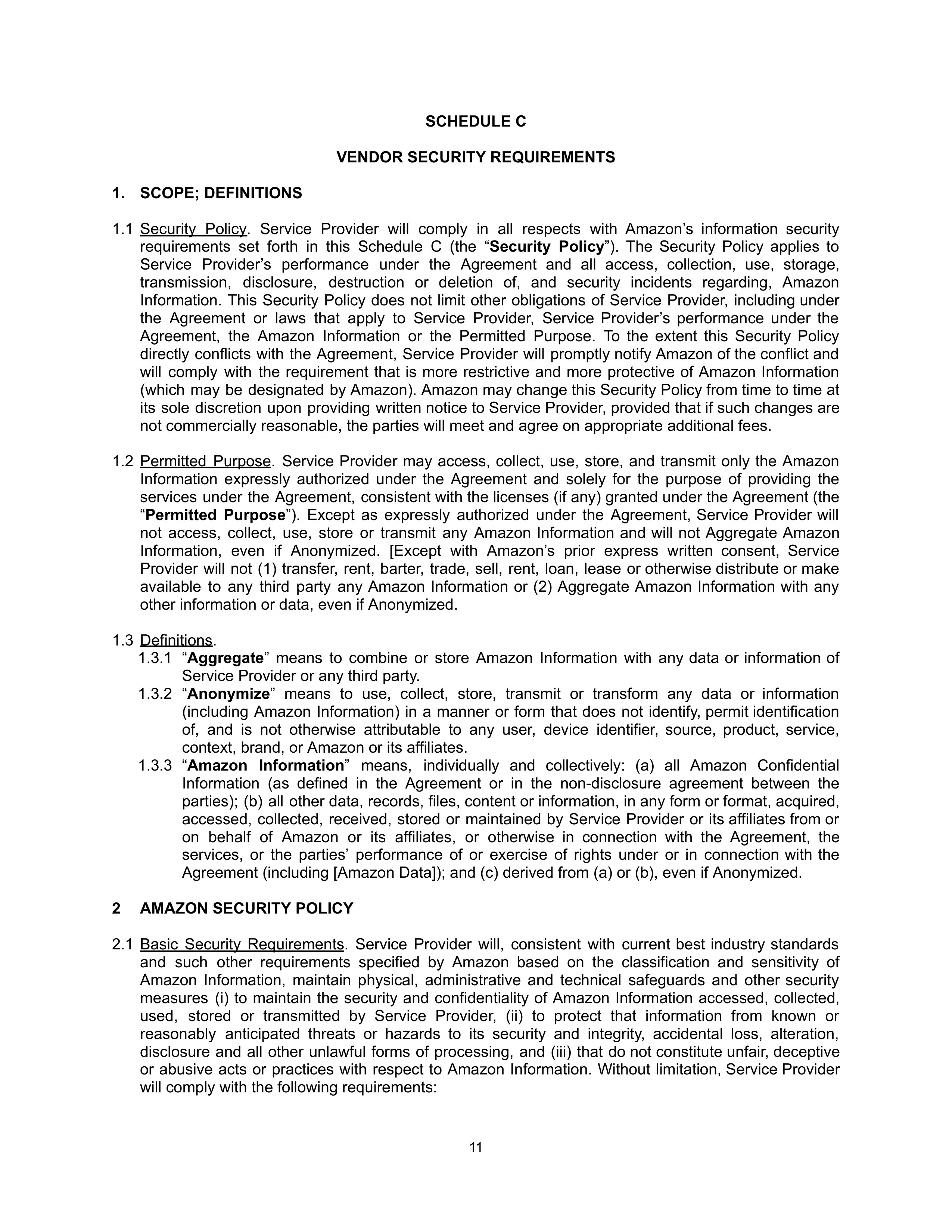 AMAZON SELLER SERVICES LISTINGS AGREEMENT — page 11