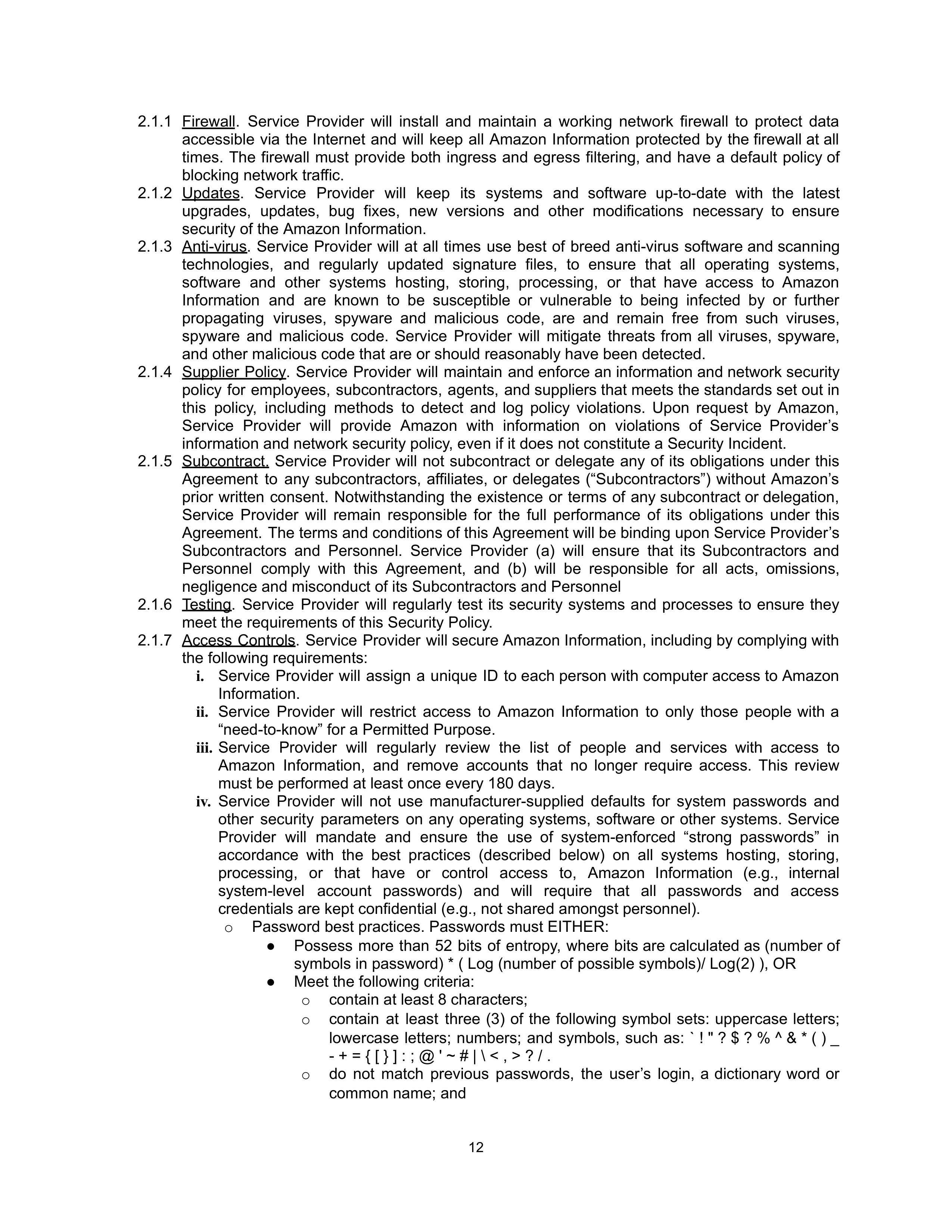 AMAZON SELLER SERVICES LISTINGS AGREEMENT — page 12