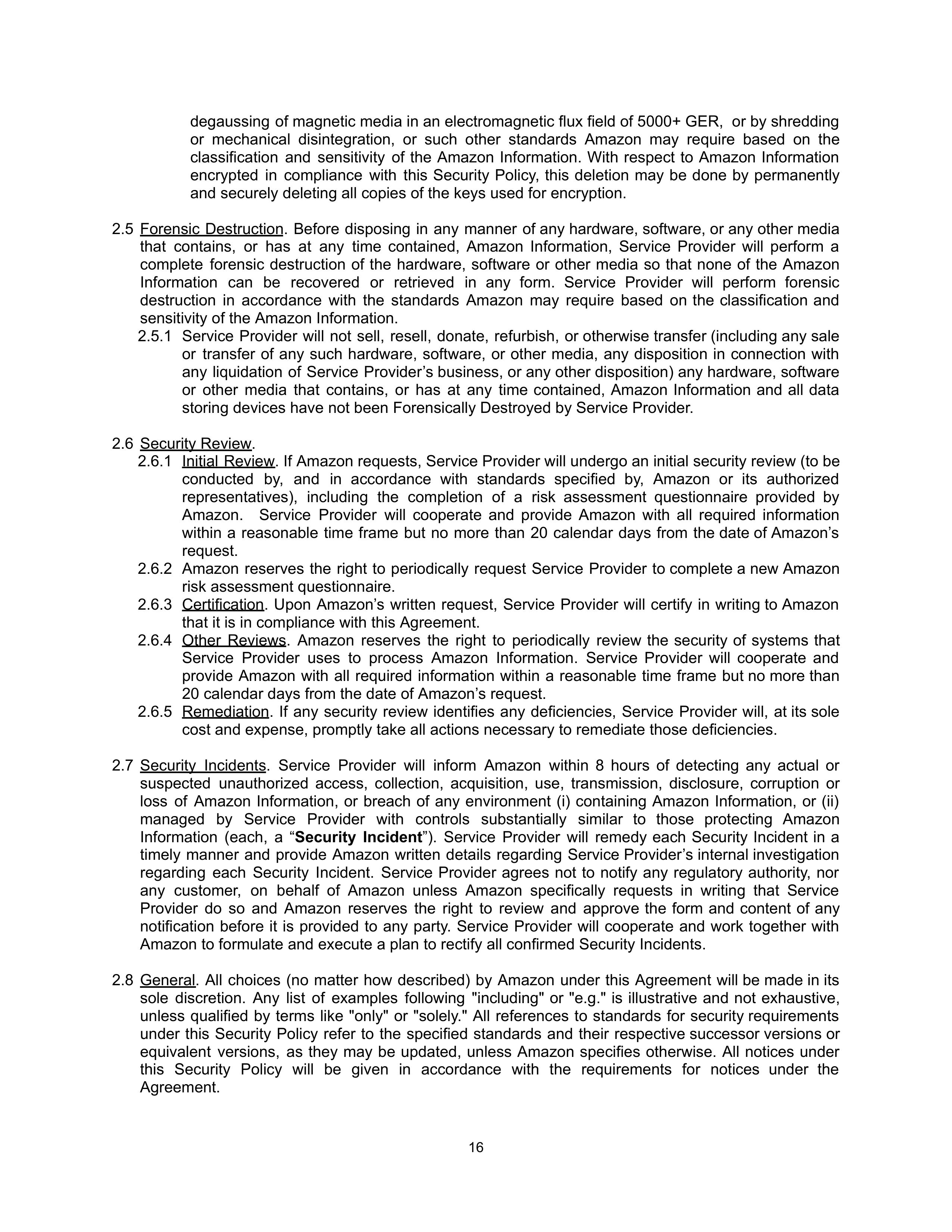 AMAZON SELLER SERVICES LISTINGS AGREEMENT — page 16