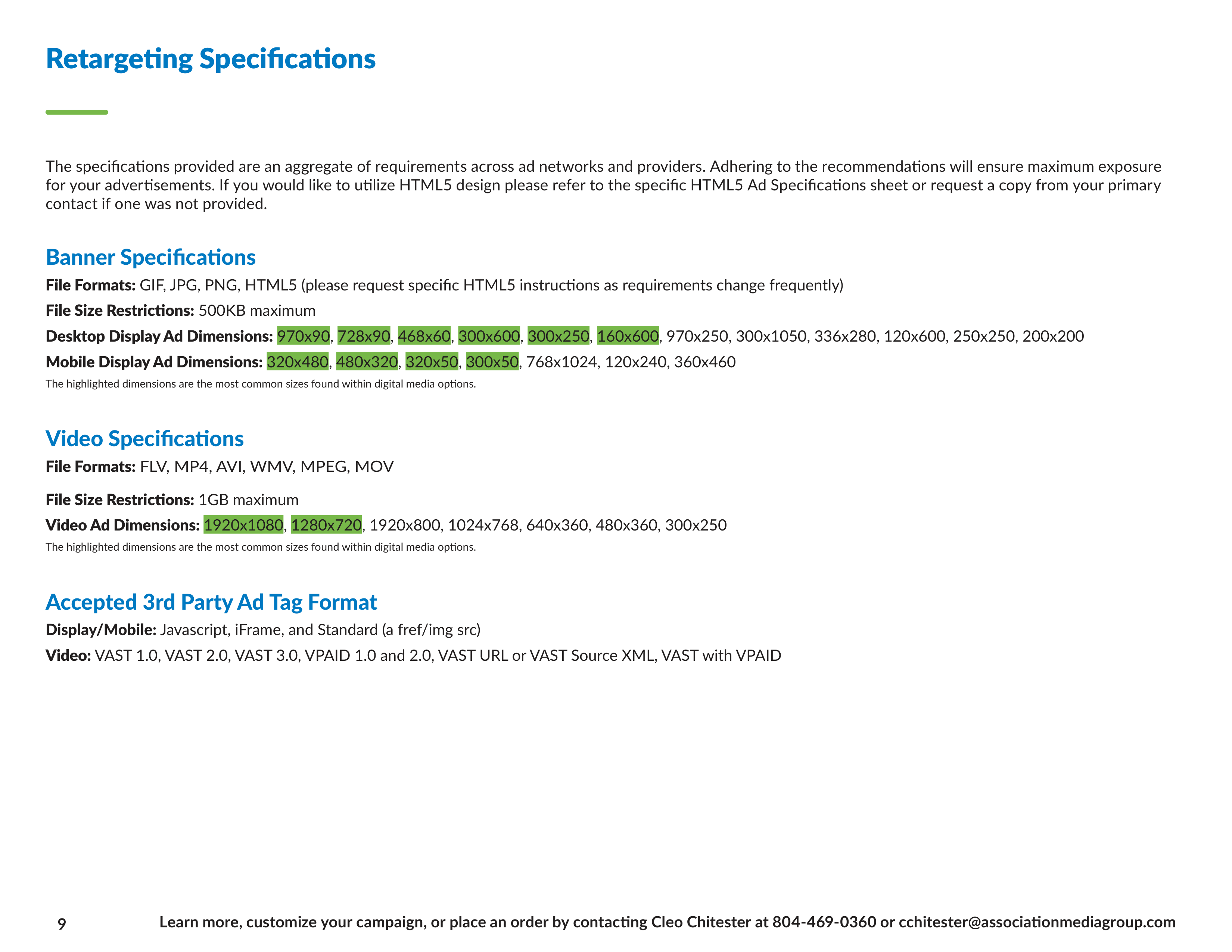 APHA Advertising Media Kit — page 9