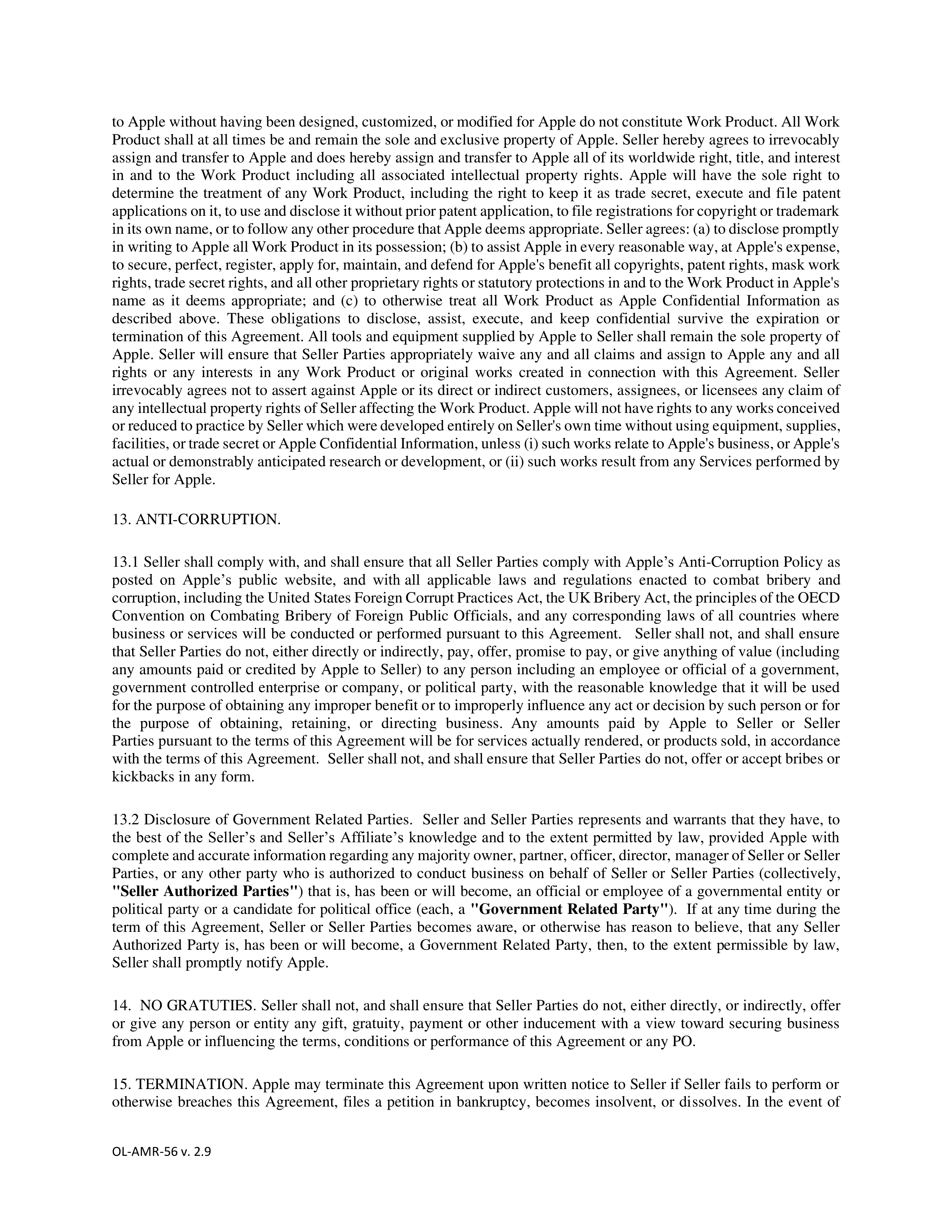 APPLE PURCHASE AGREEMENT — page 7