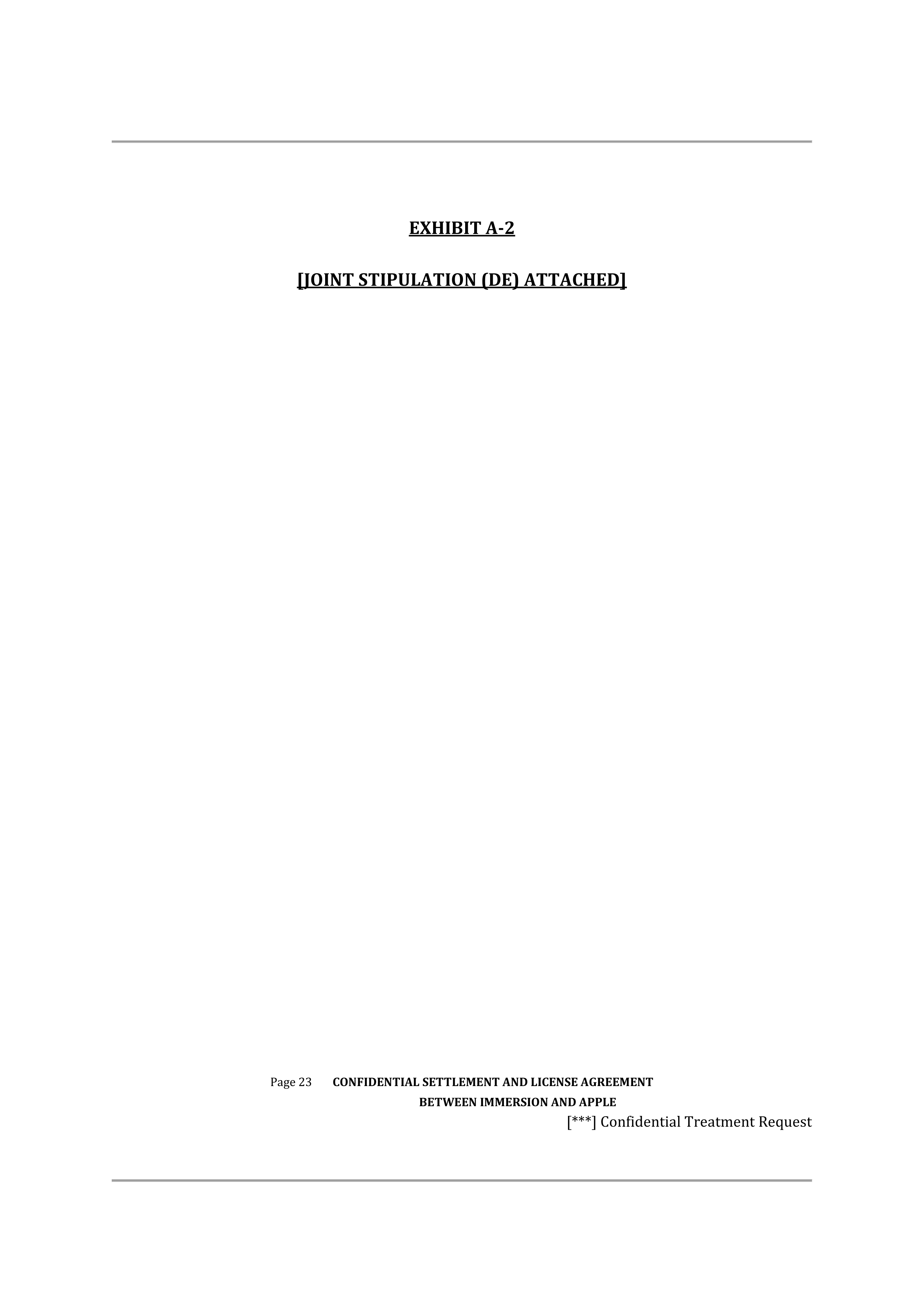 APPLE SETTLEMENT AND LICENSE AGREEMENT — page 26