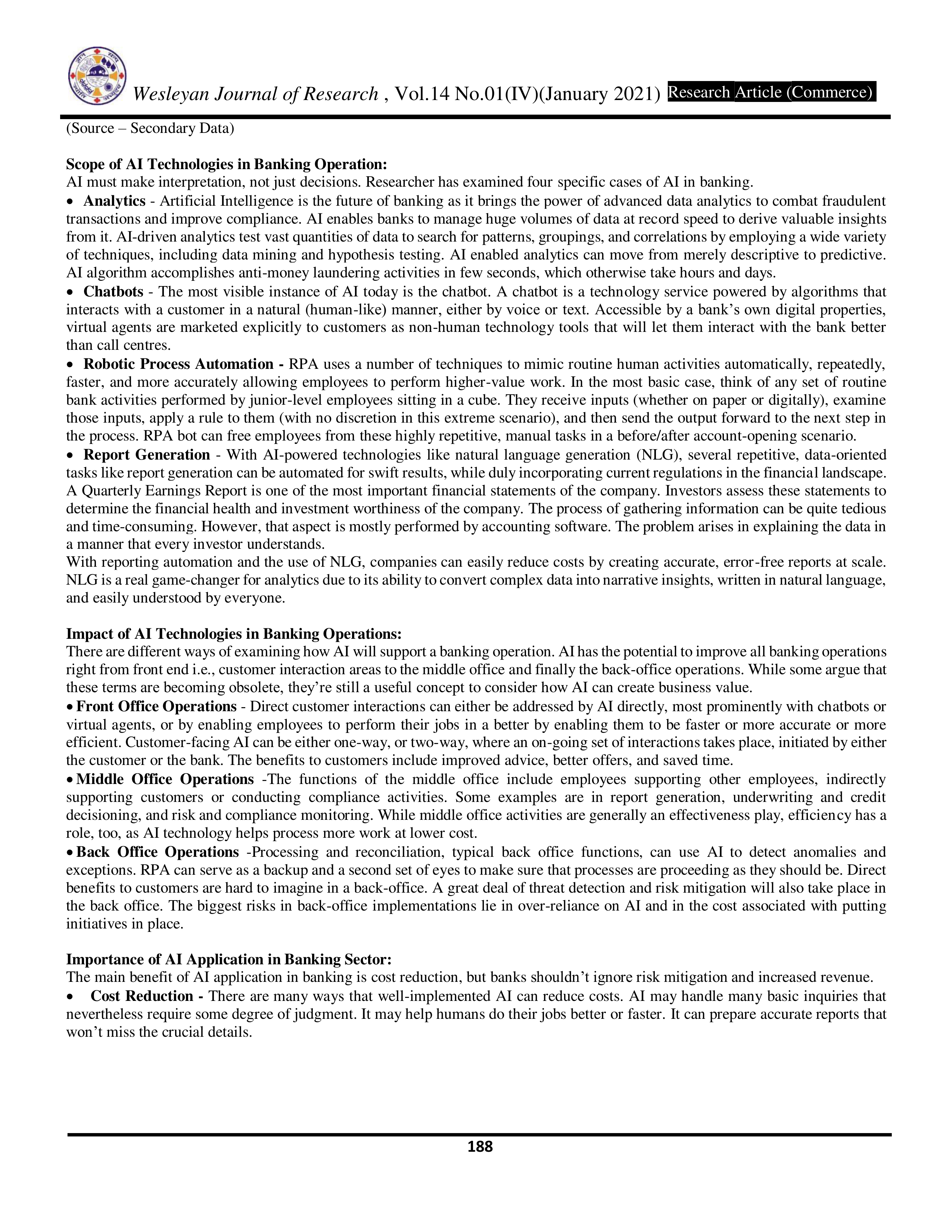 Artificial Intelligence Applications in Banking Sector — page 4