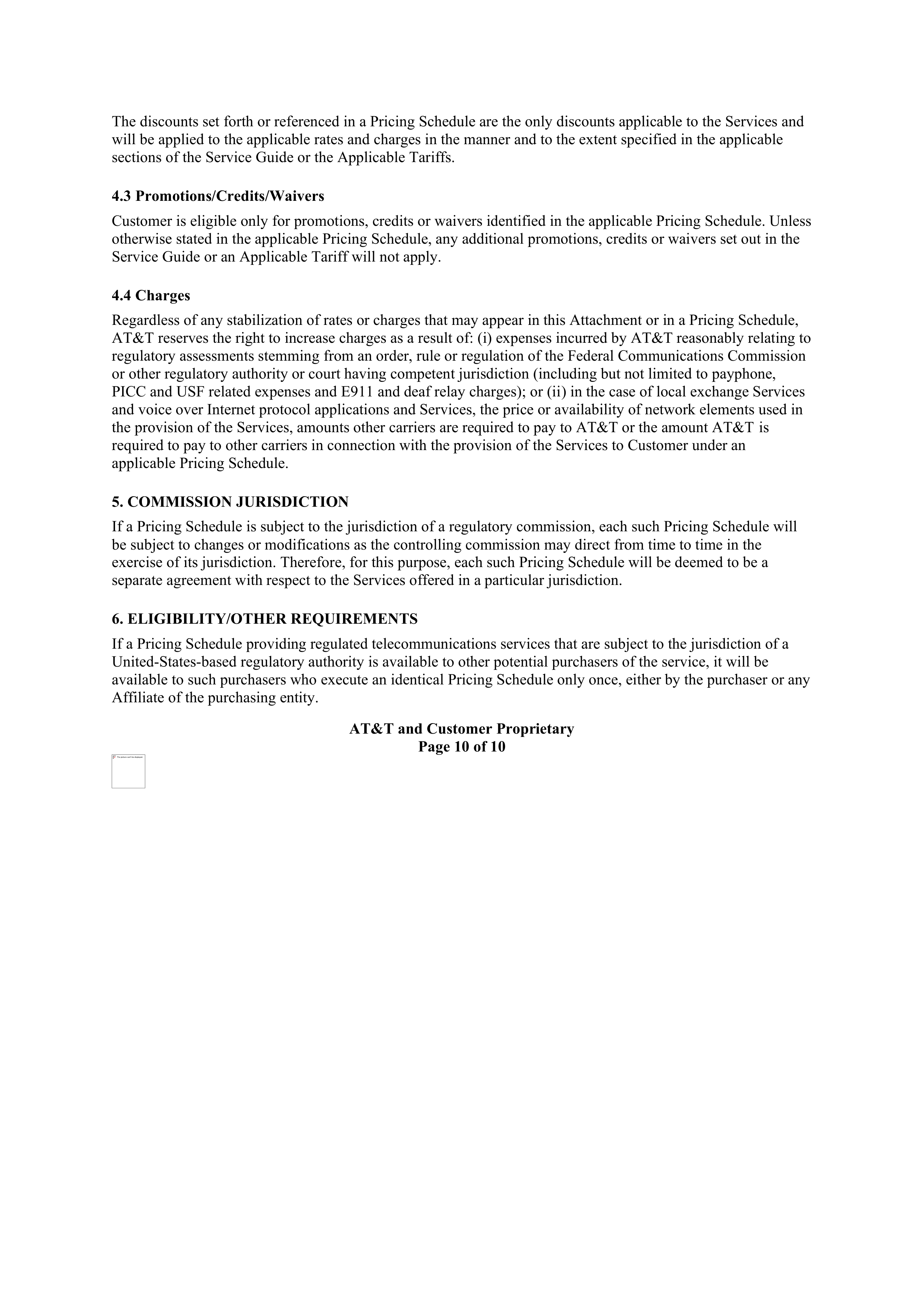 AT&T Master Agreement — page 12