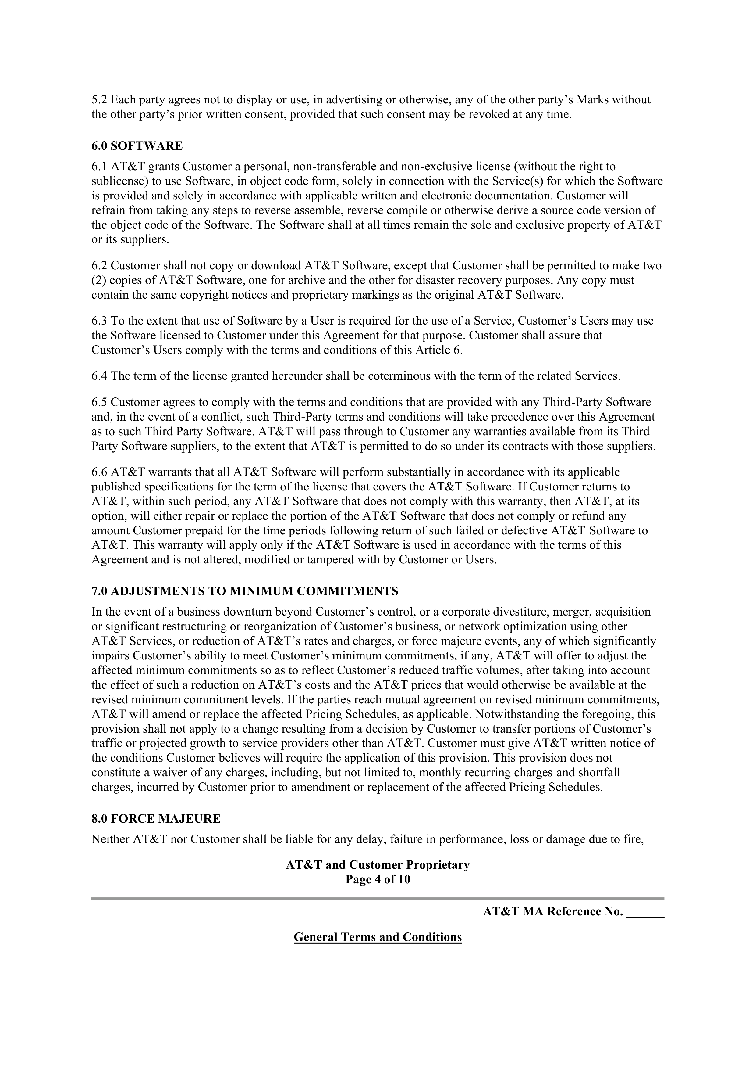 AT&T Master Agreement — page 5