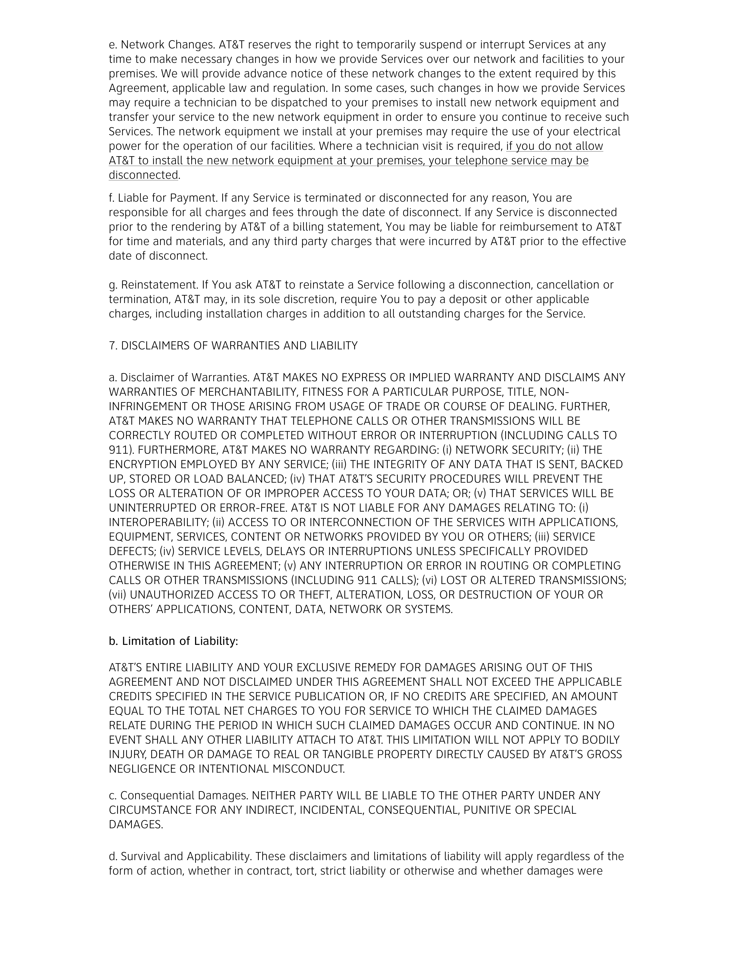 AT&T BUSINESS SERVICES AGREEMENT — page 5