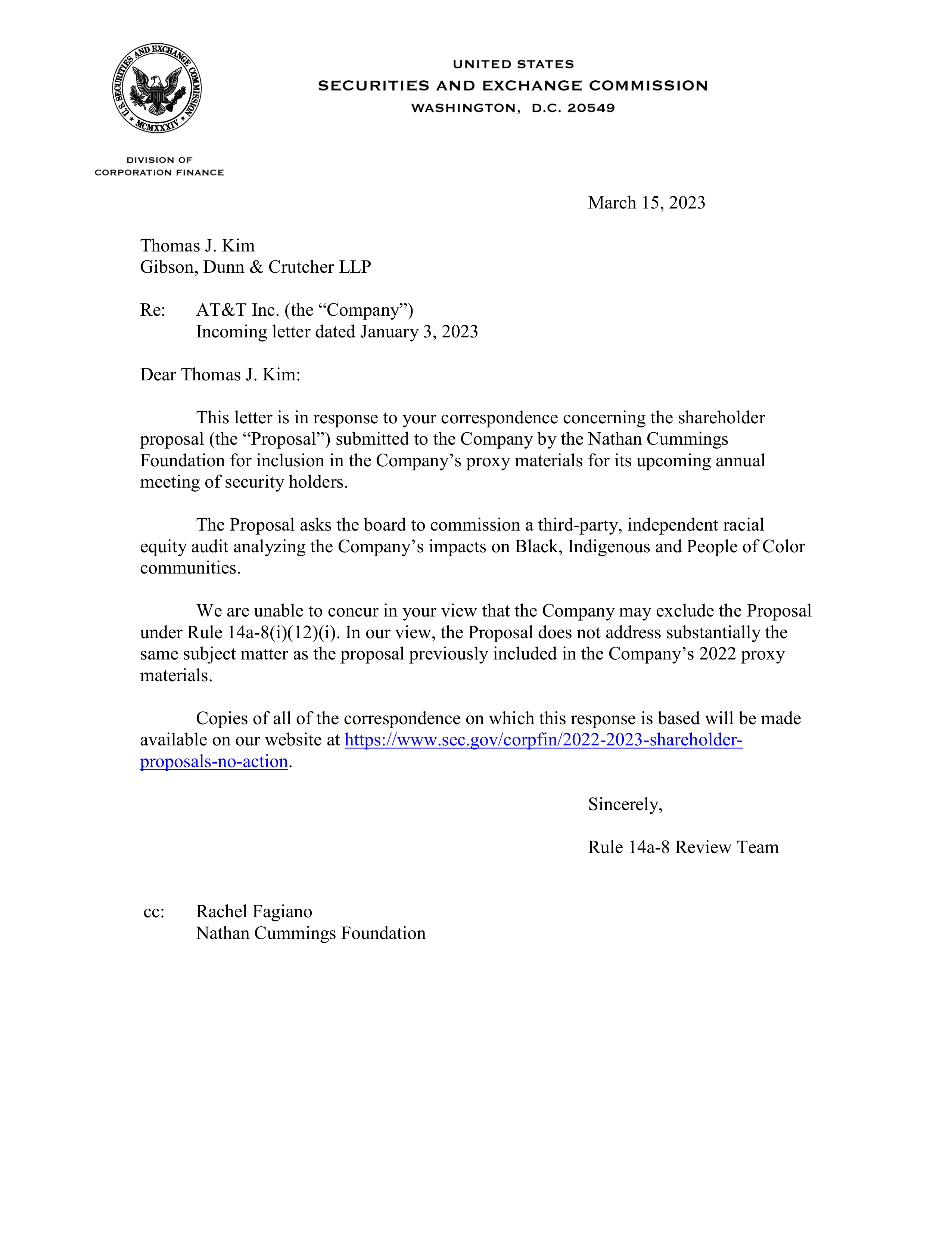 AT&T Proposal  — page 1