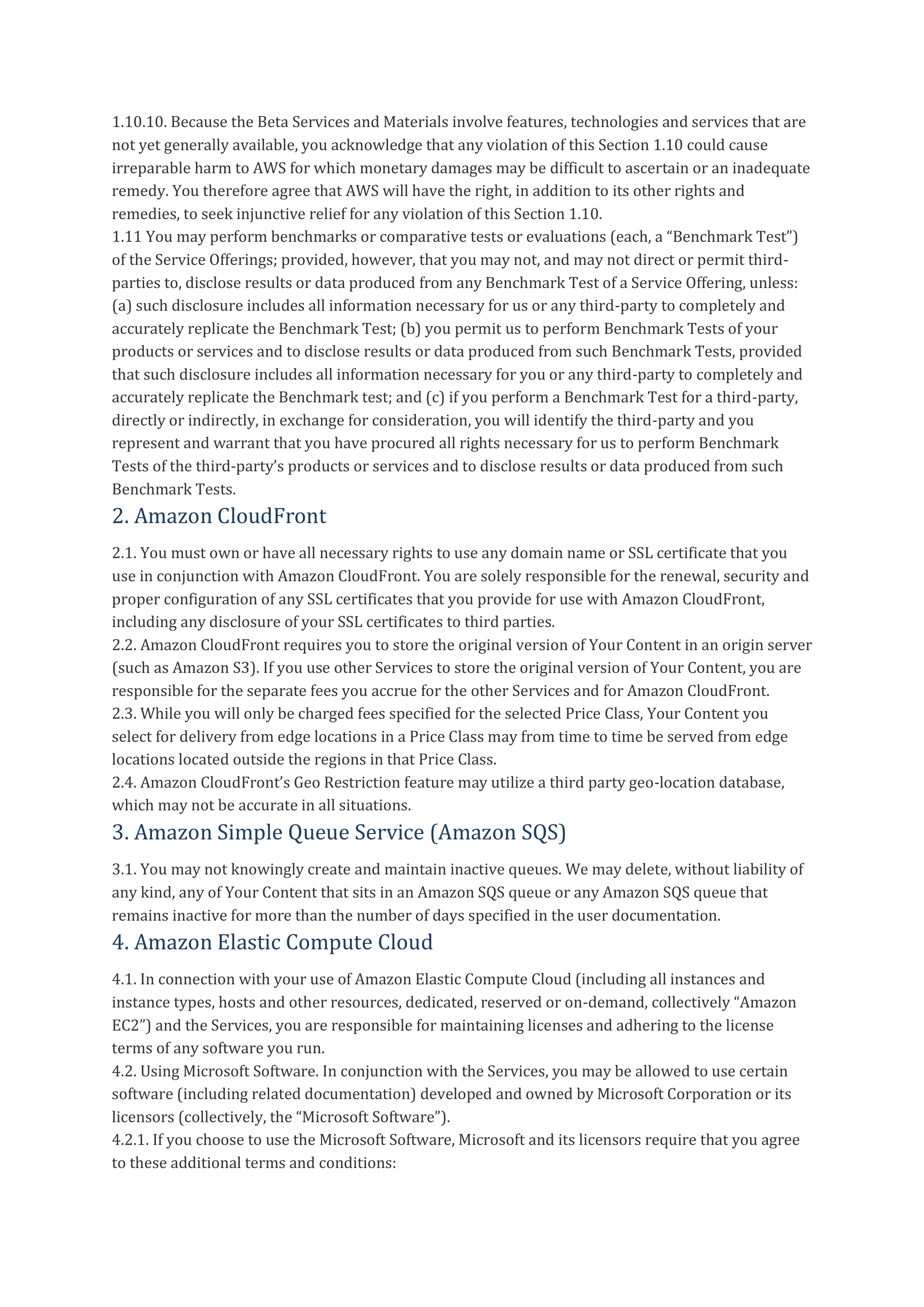 AWS Customer Agreement — page 15