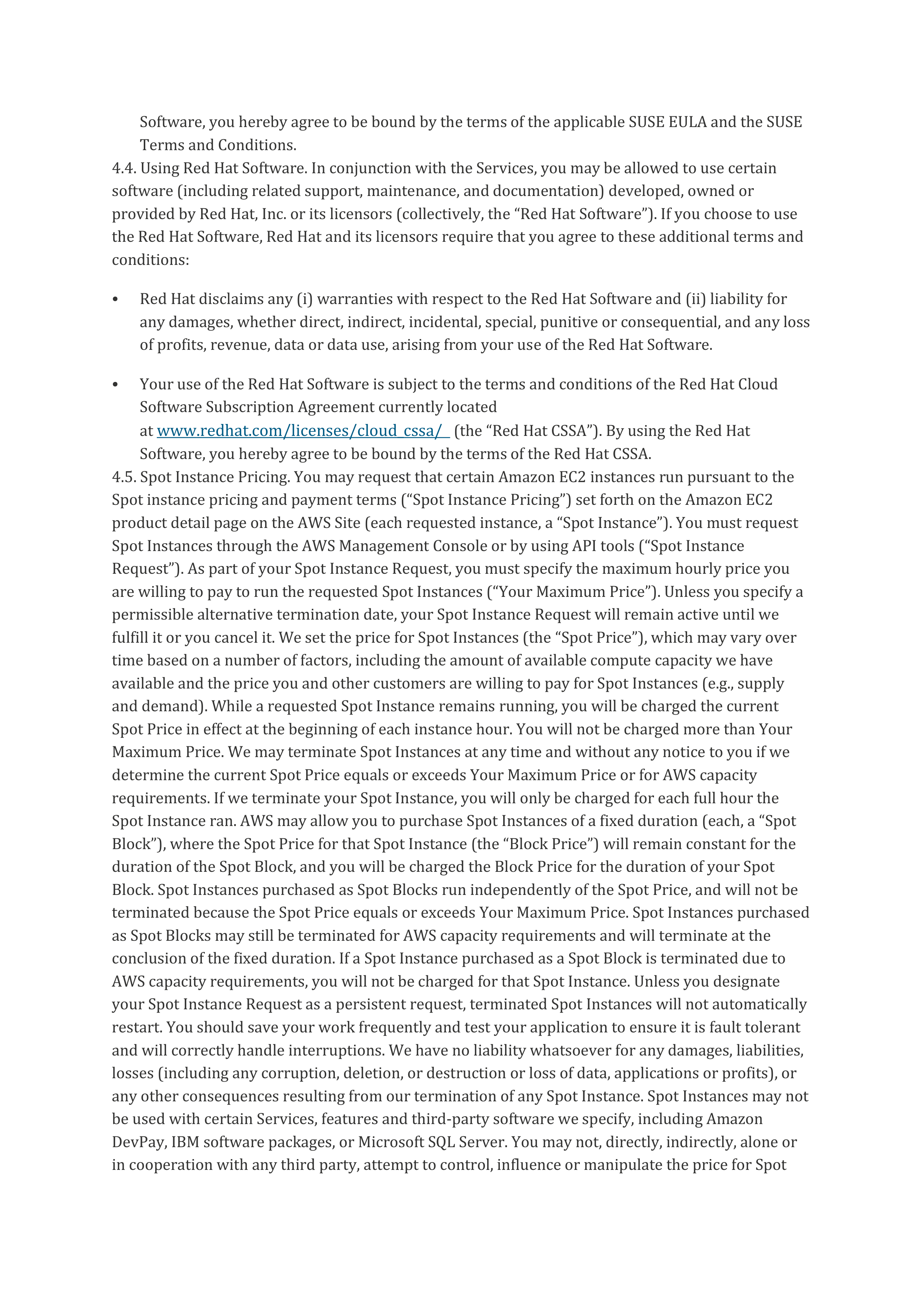 AWS Customer Agreement — page 17