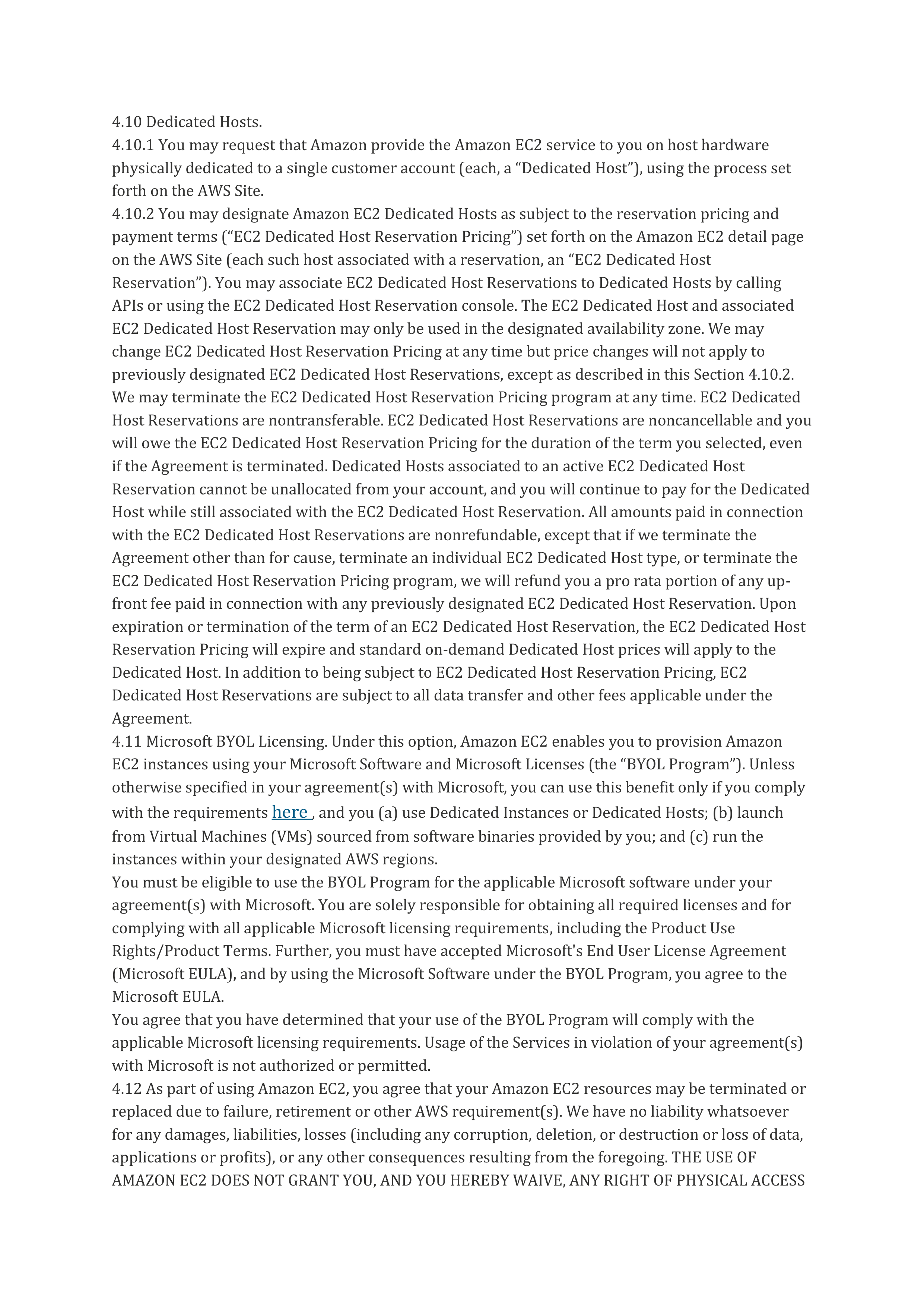 AWS Customer Agreement — page 21