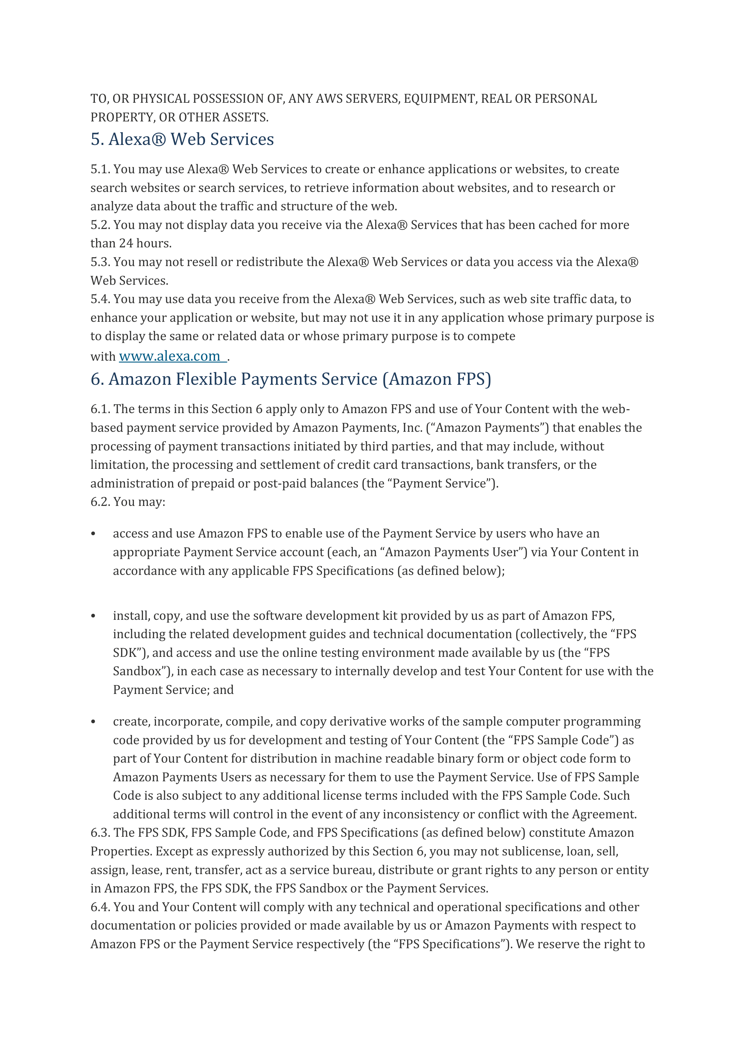 AWS Customer Agreement — page 22