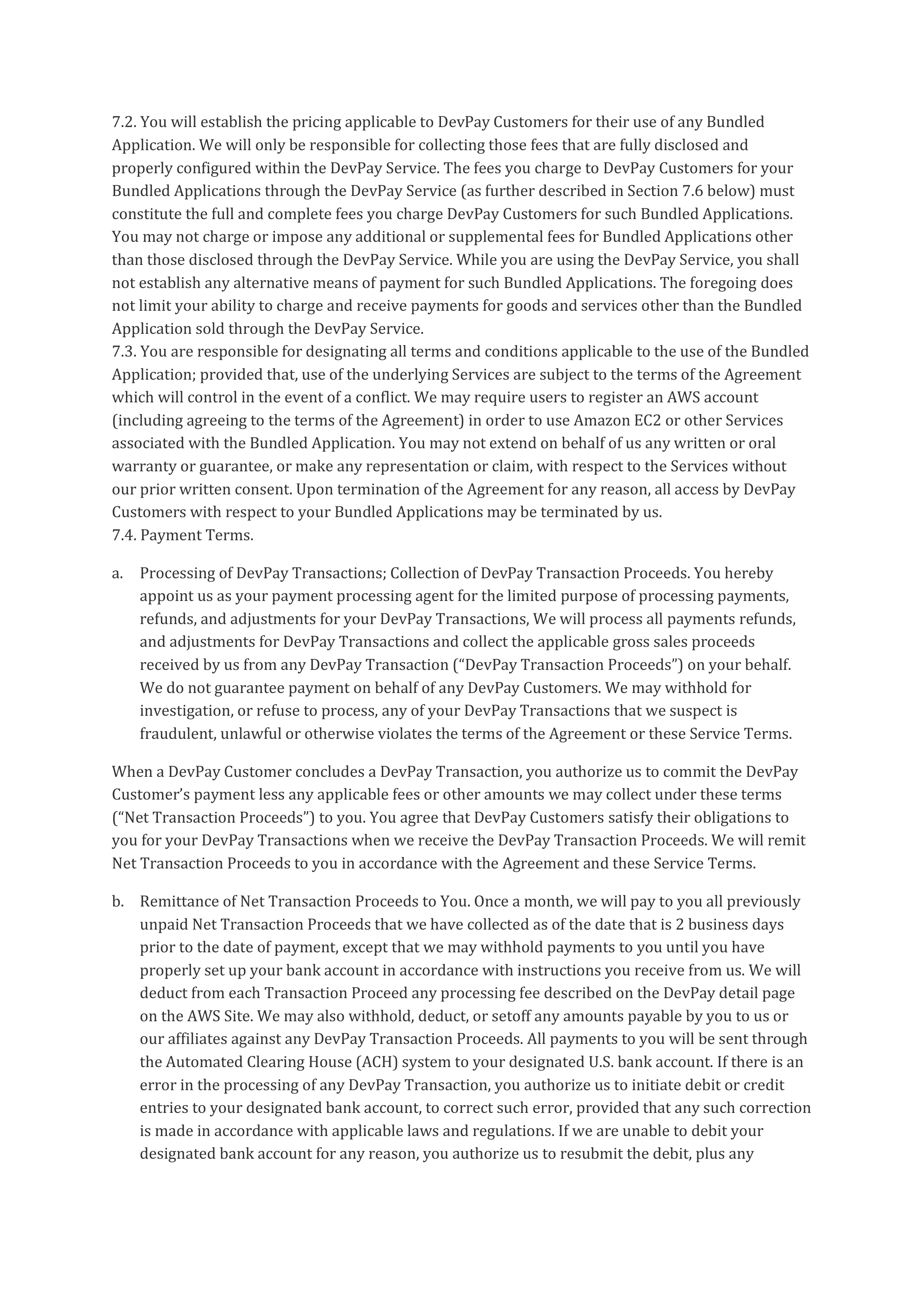 AWS Customer Agreement — page 24