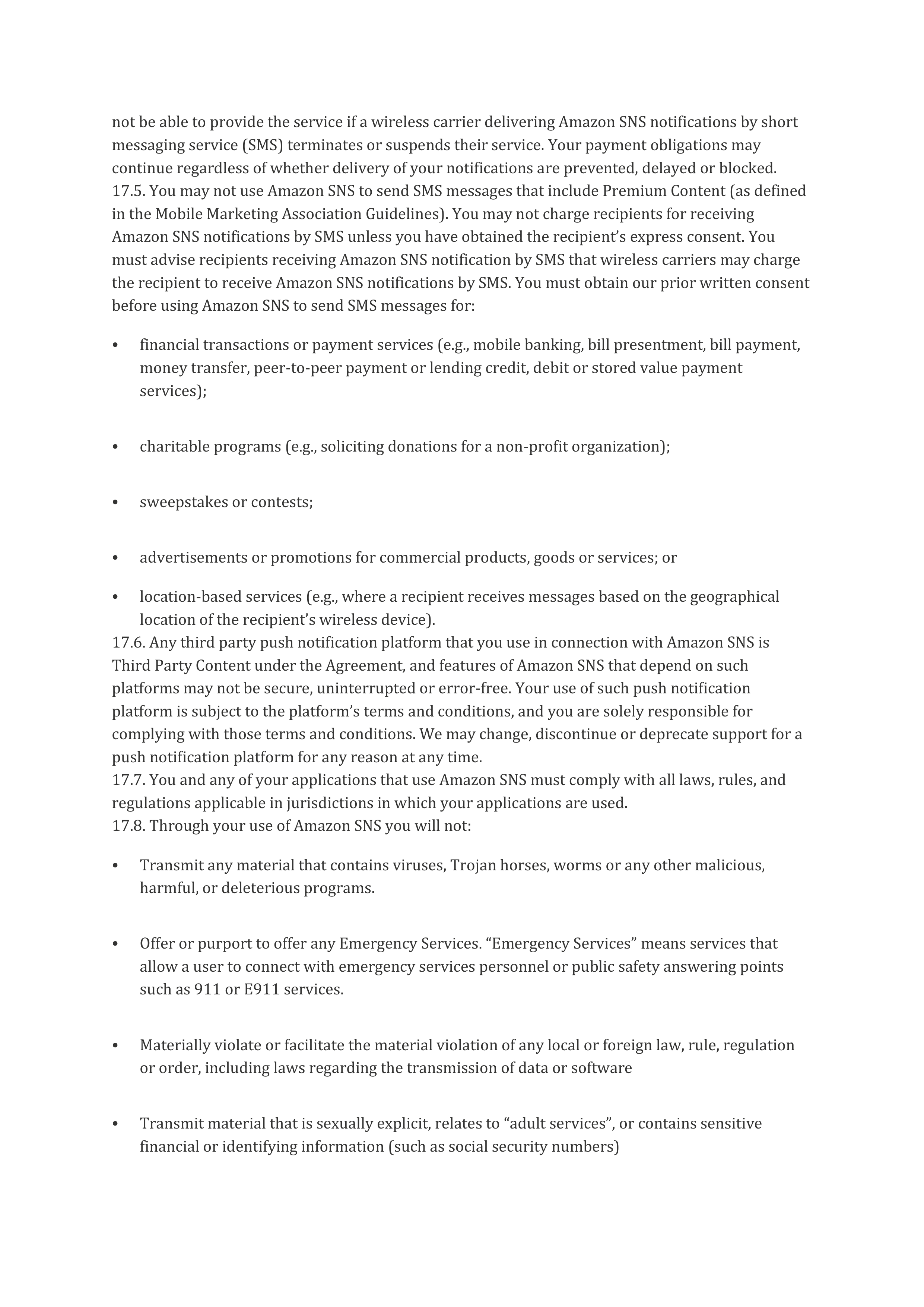 AWS Customer Agreement — page 37