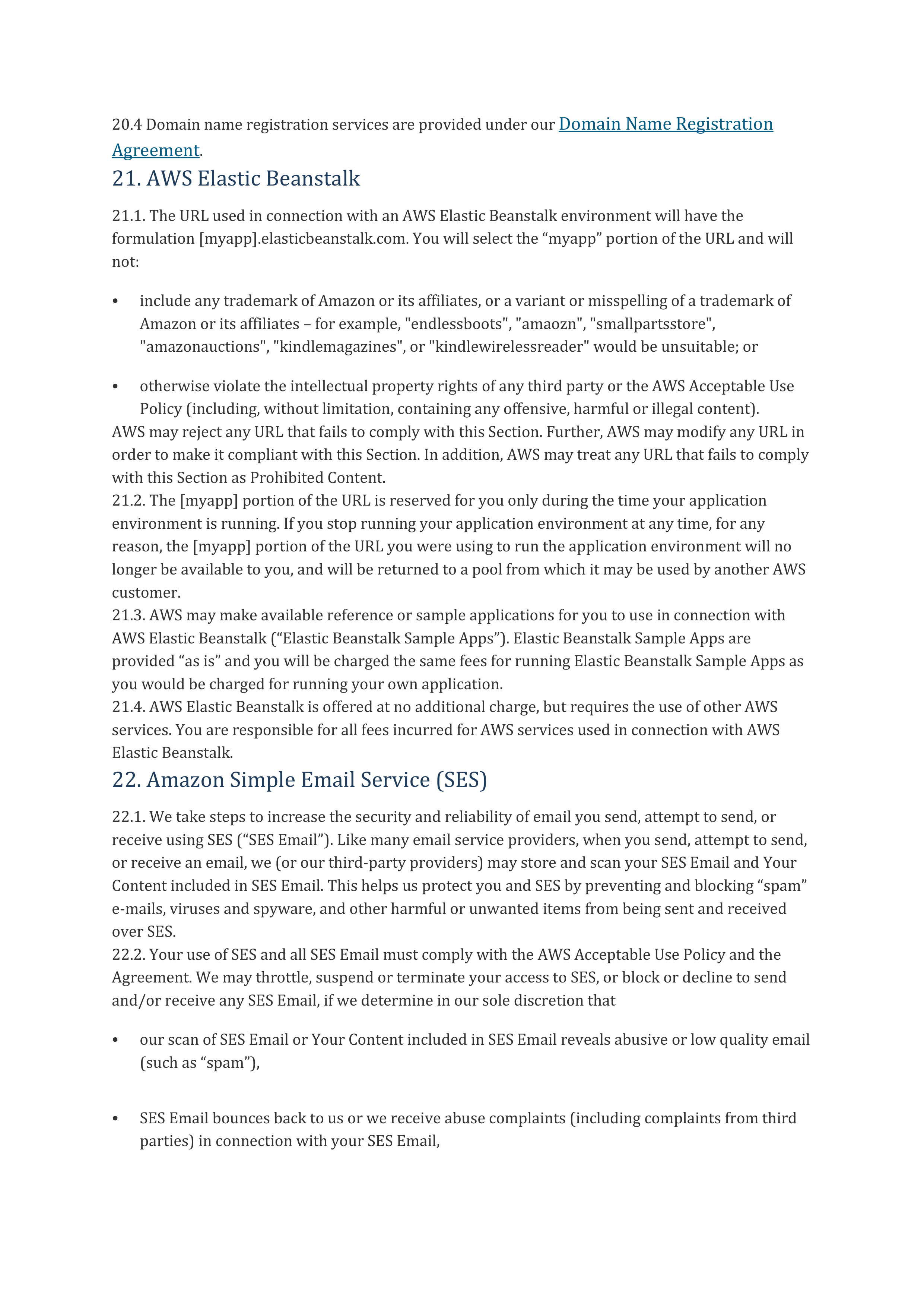 AWS Customer Agreement — page 39