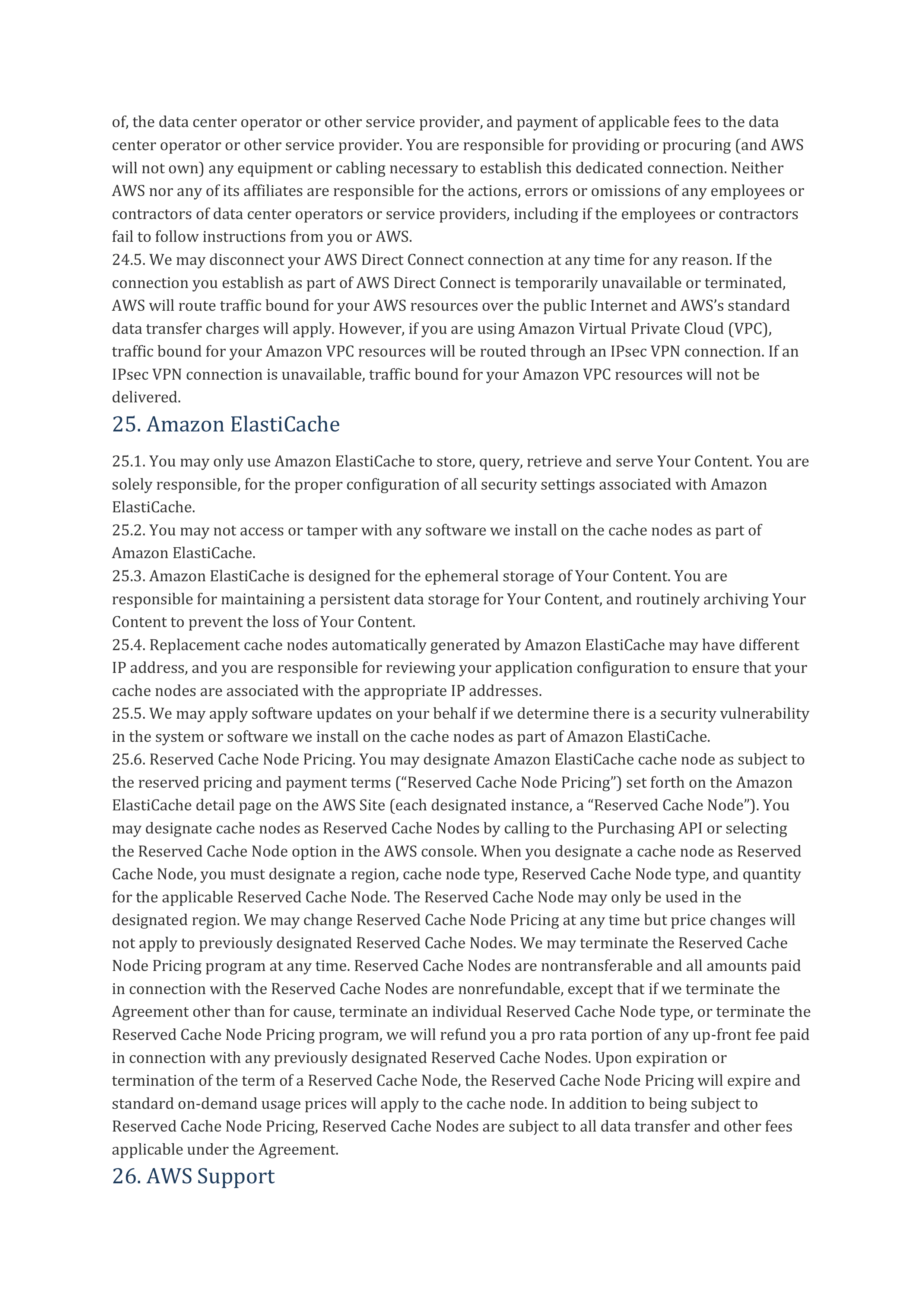 AWS Customer Agreement — page 41