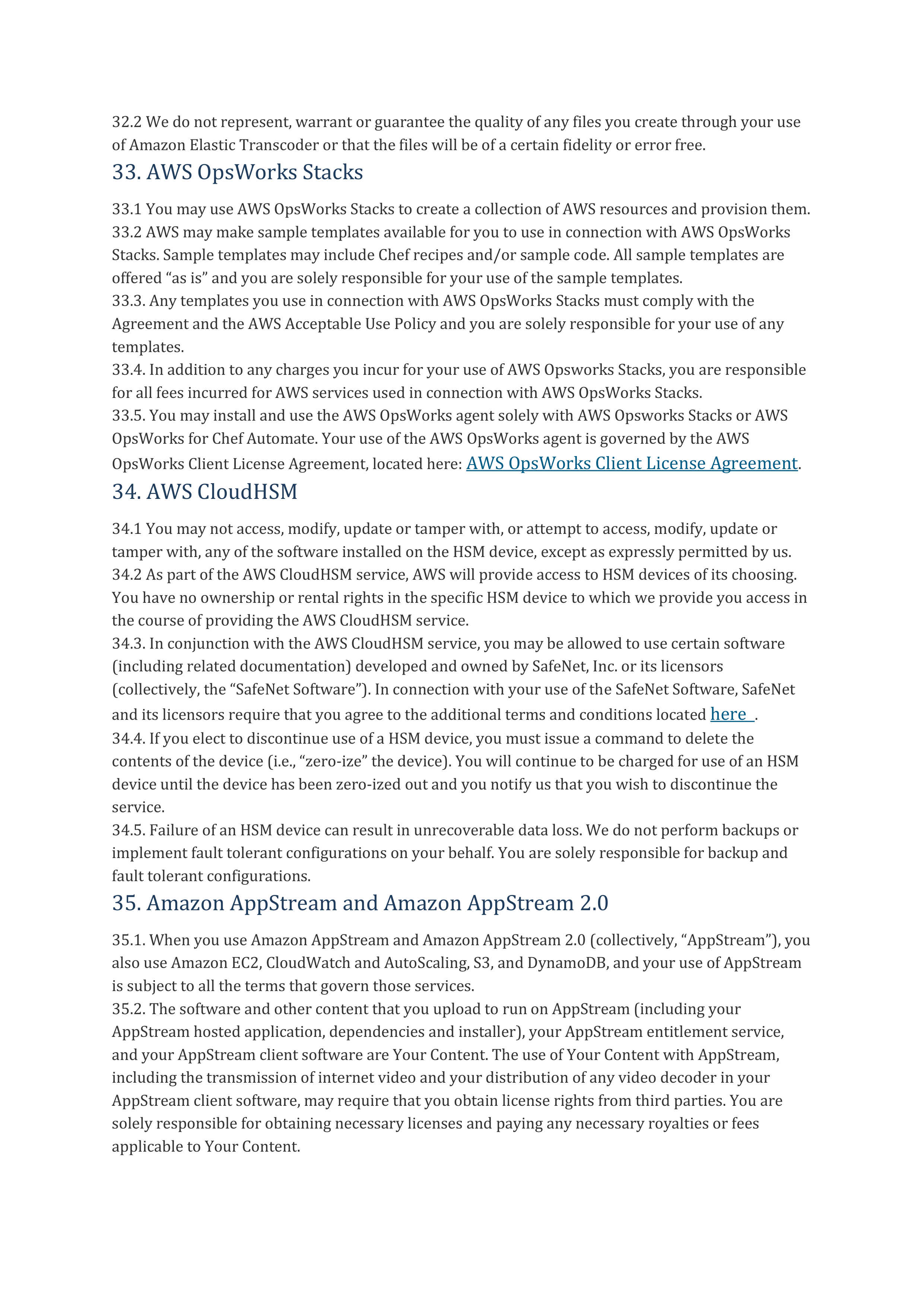 AWS Customer Agreement — page 45
