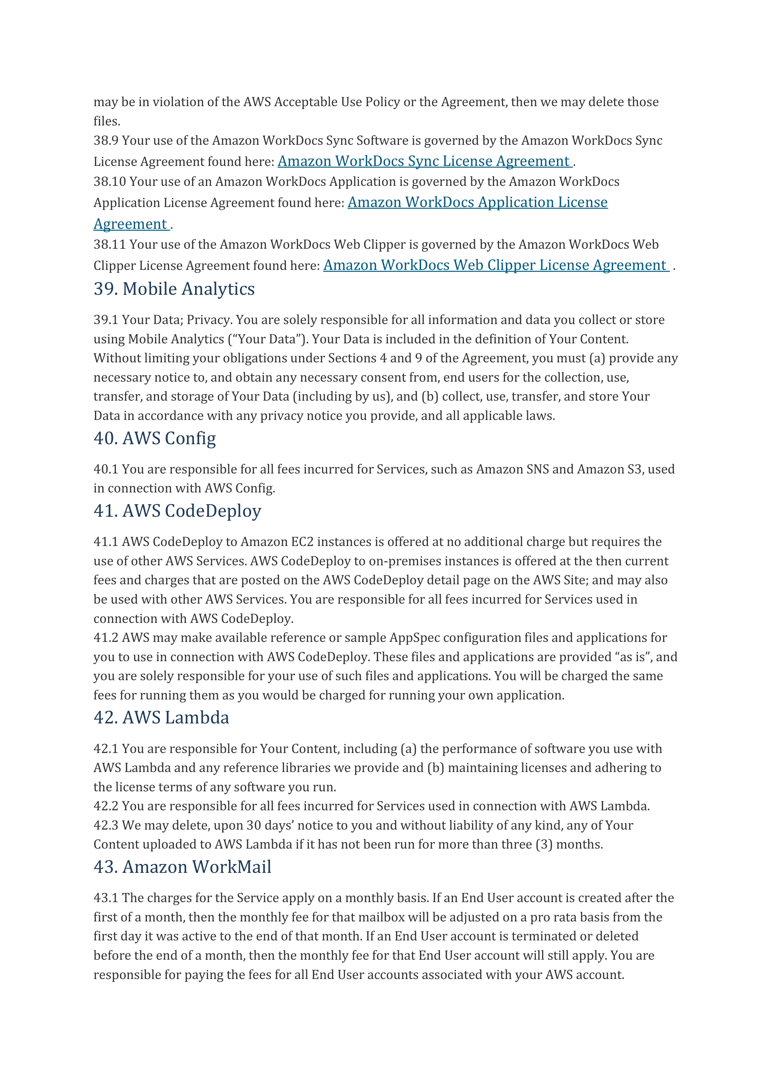 AWS Customer Agreement — page 49