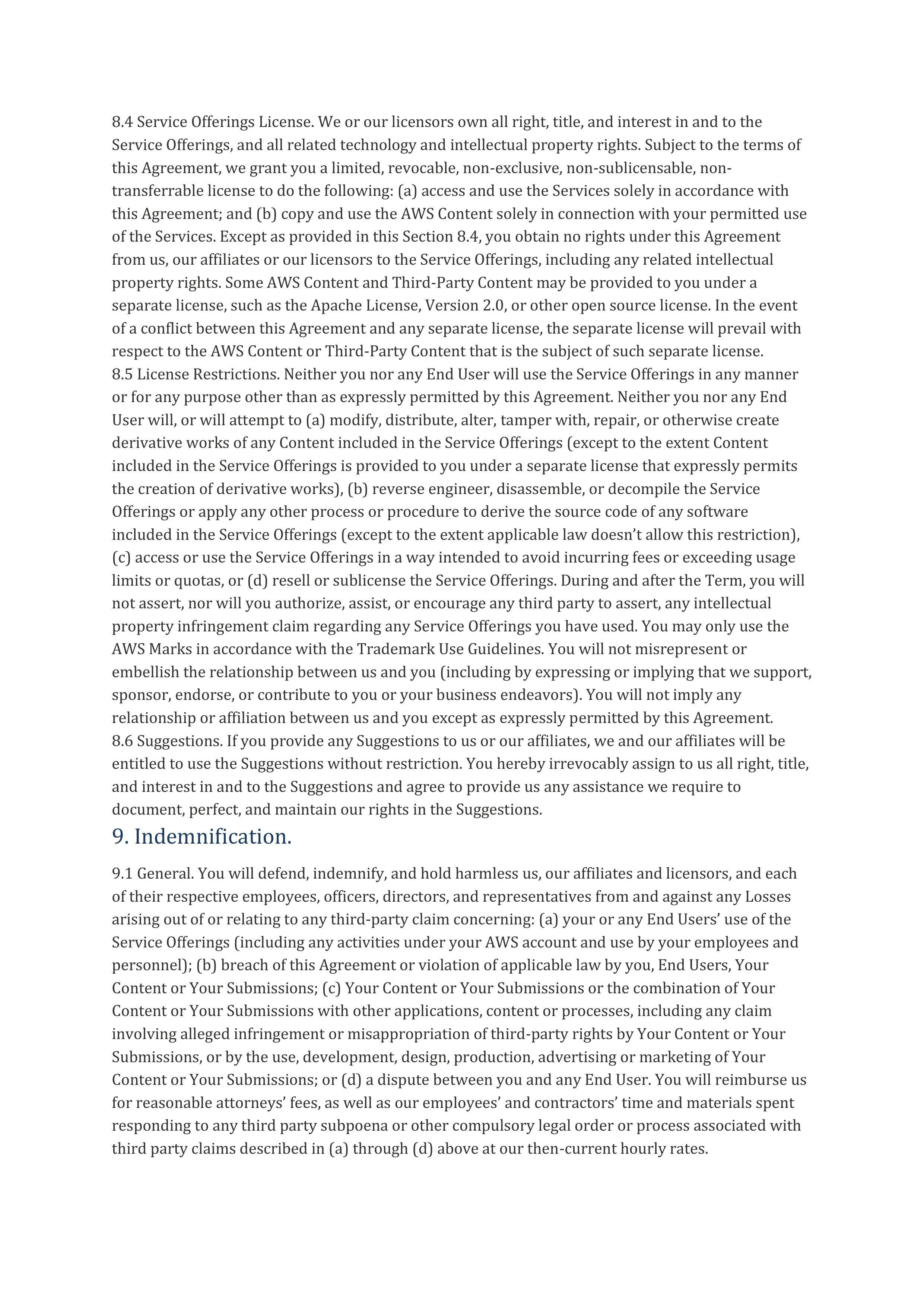 AWS Customer Agreement — page 5