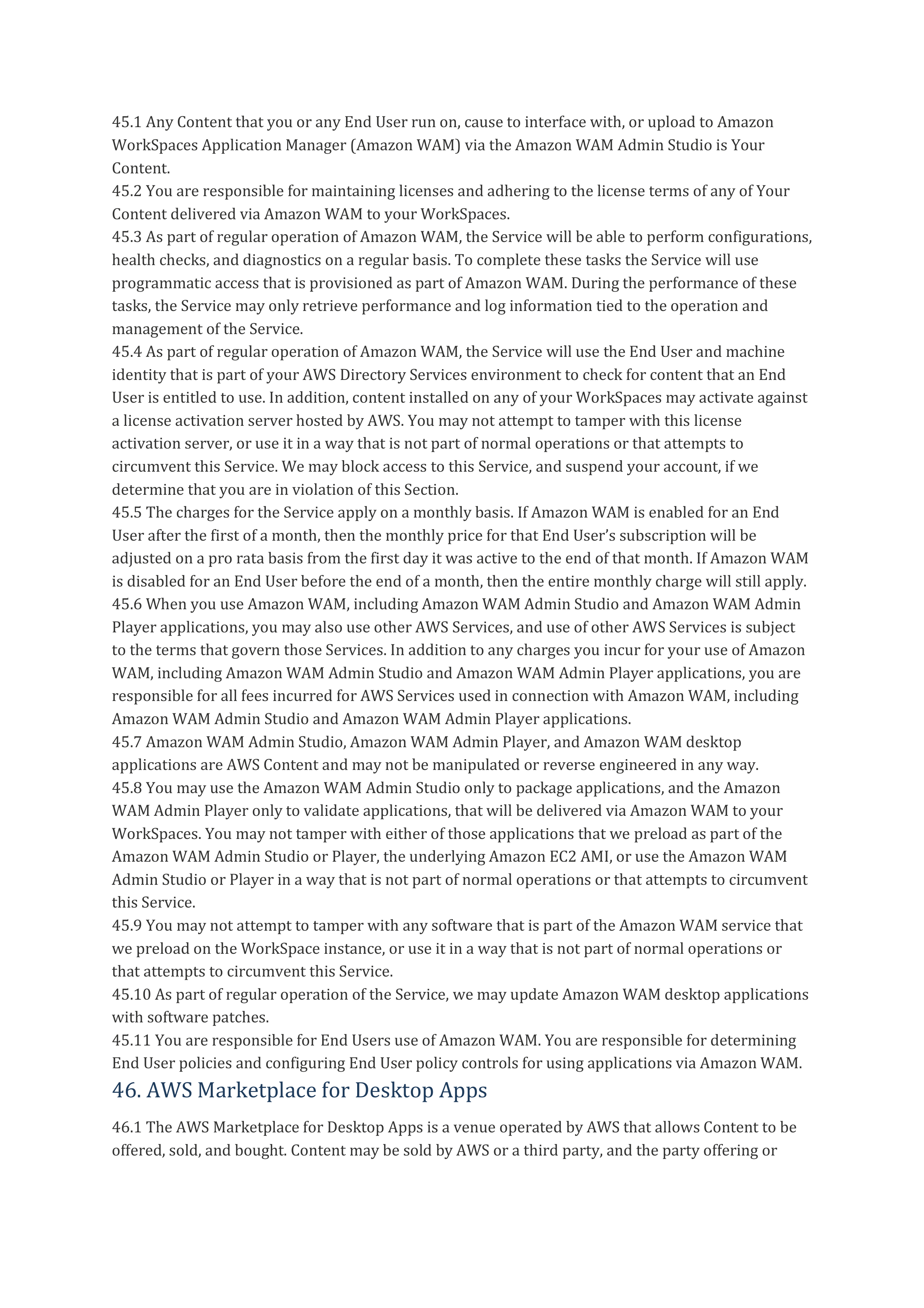 AWS Customer Agreement — page 51