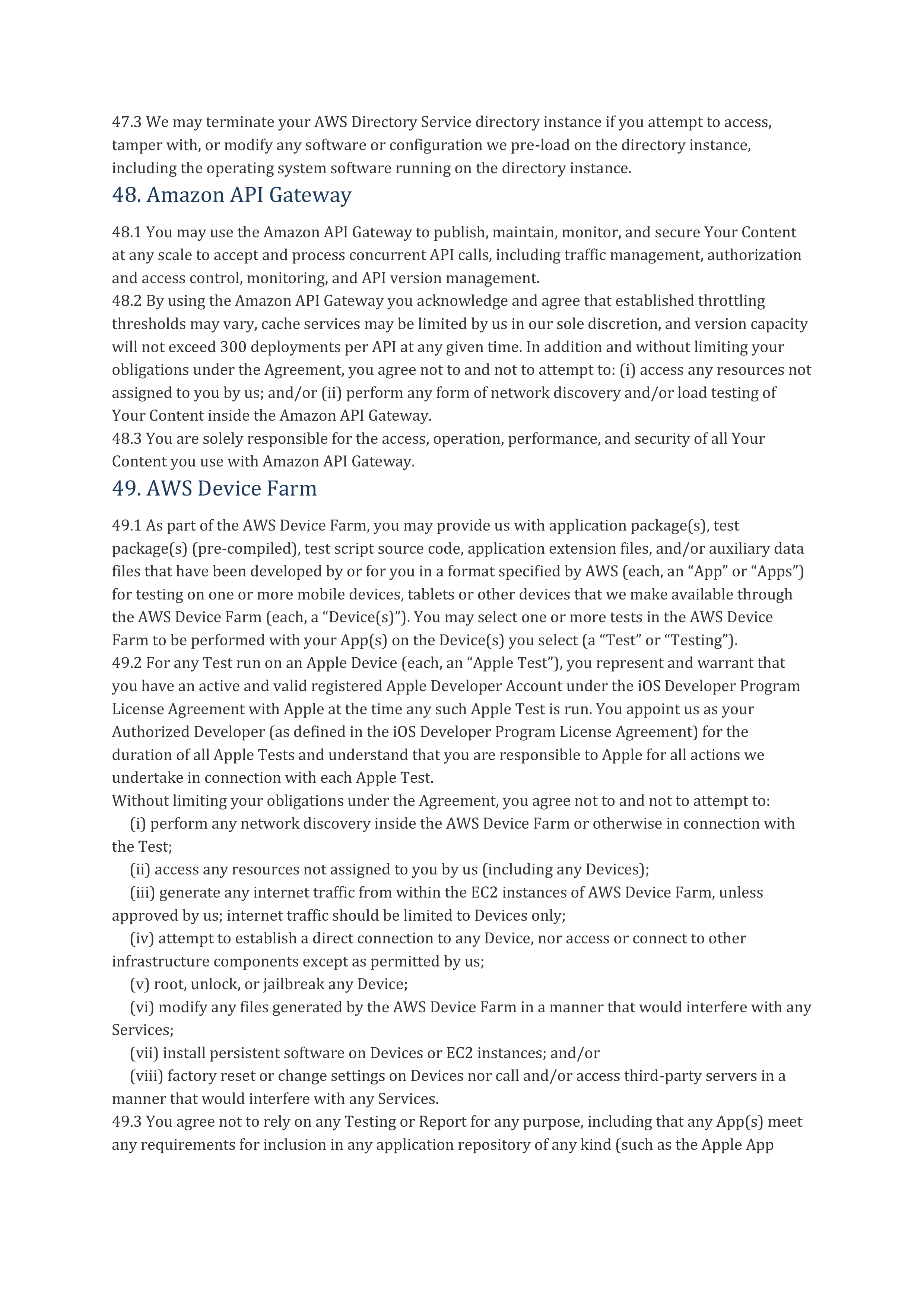 AWS Customer Agreement — page 53