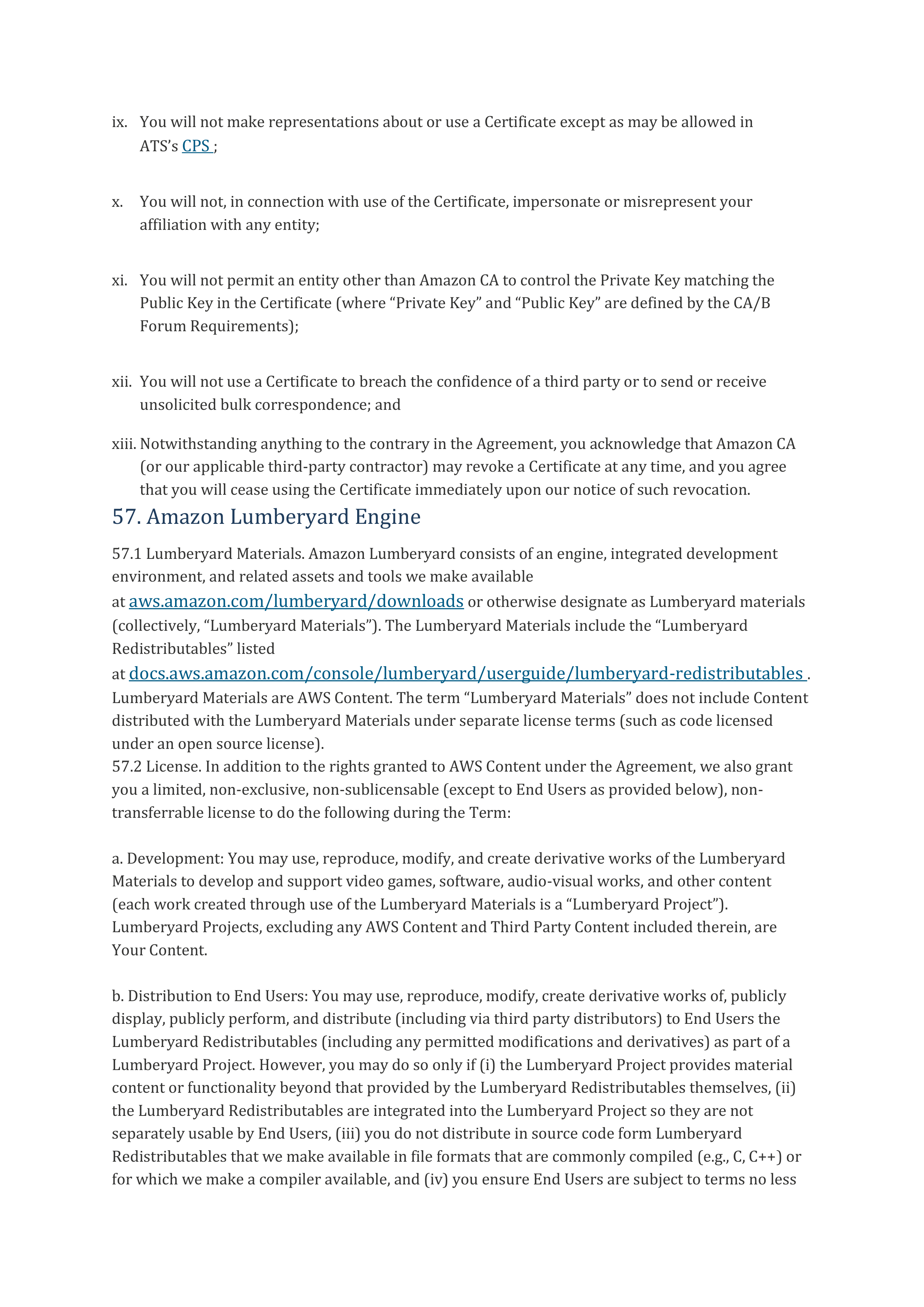 AWS Customer Agreement — page 57