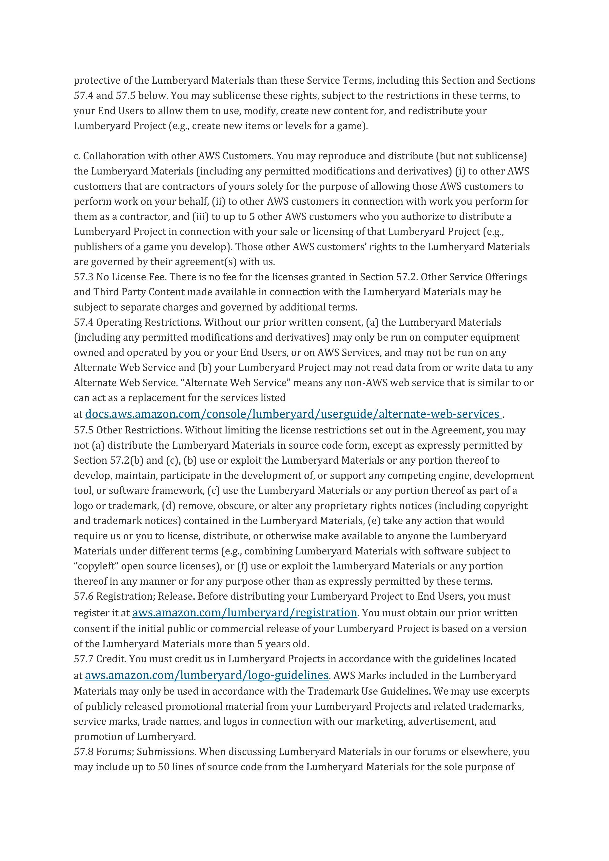 AWS Customer Agreement — page 58