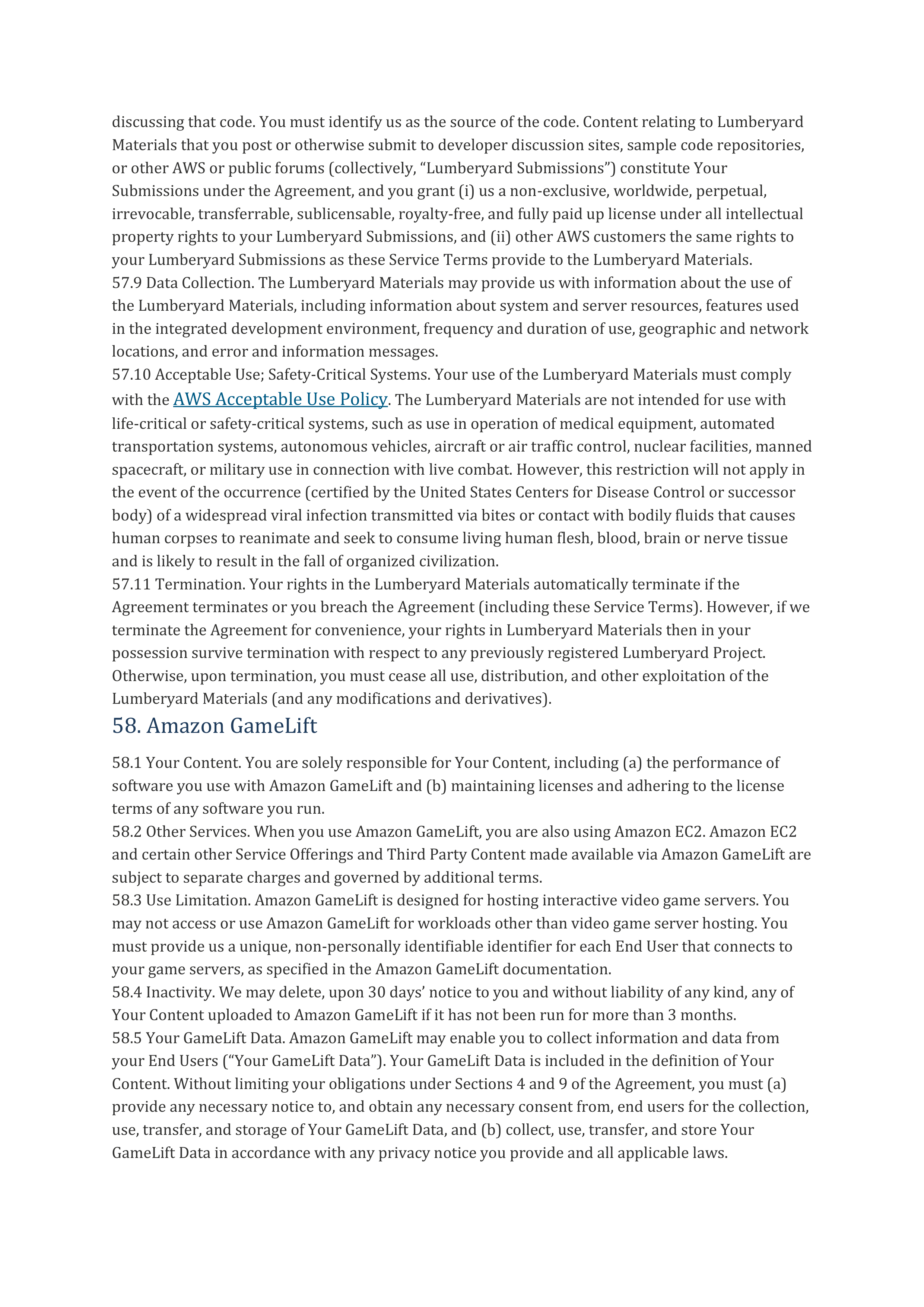 AWS Customer Agreement — page 59