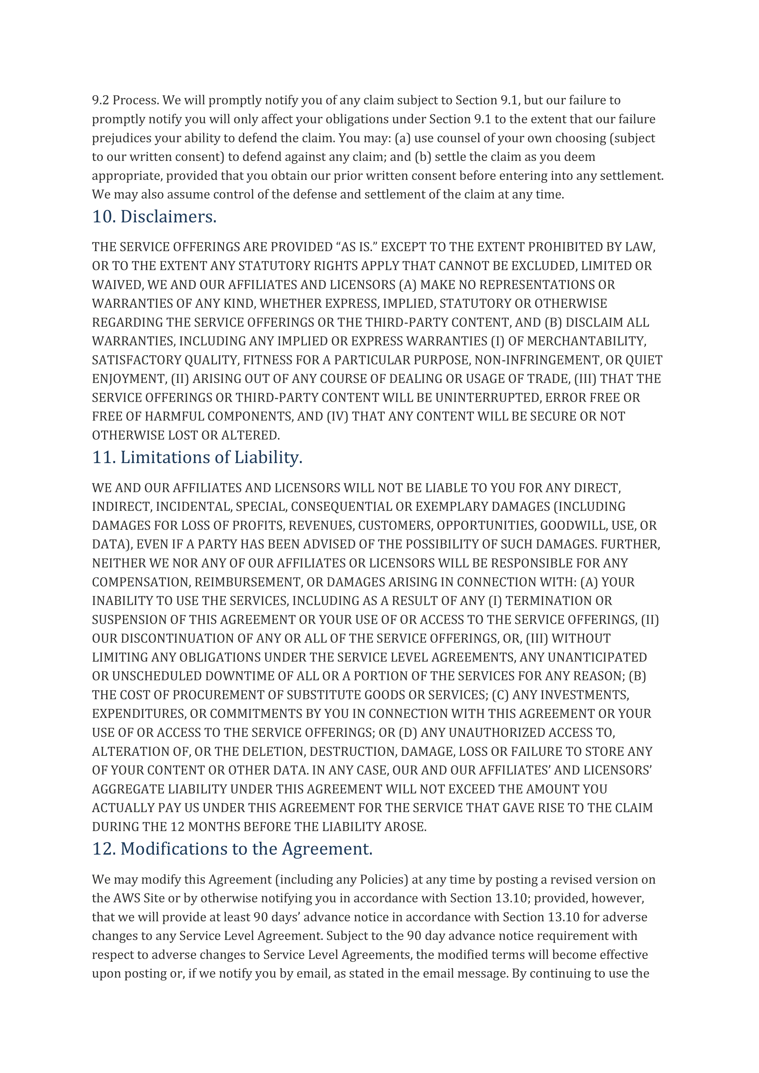 AWS Customer Agreement — page 6