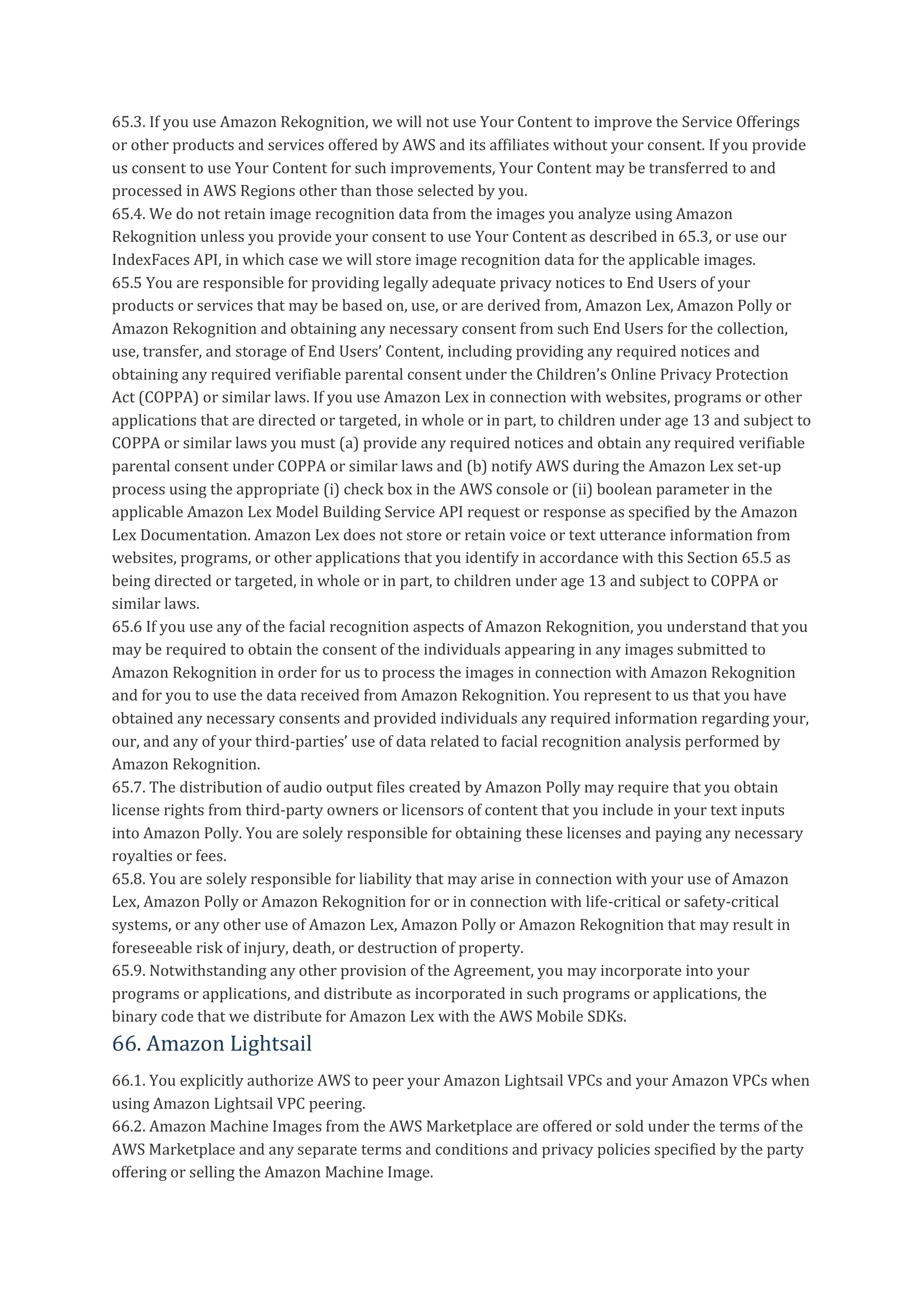 AWS Customer Agreement — page 63