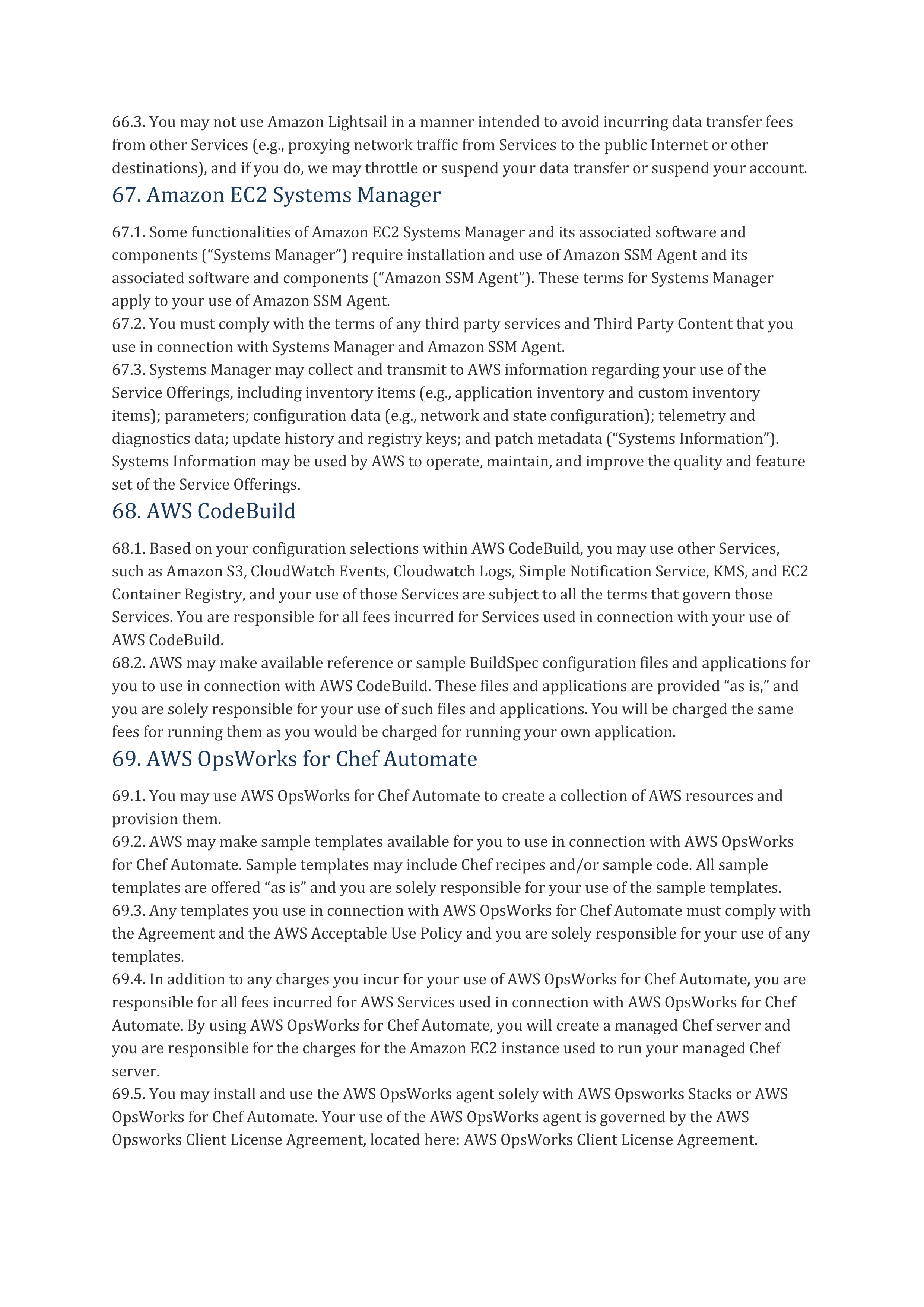 AWS Customer Agreement — page 64