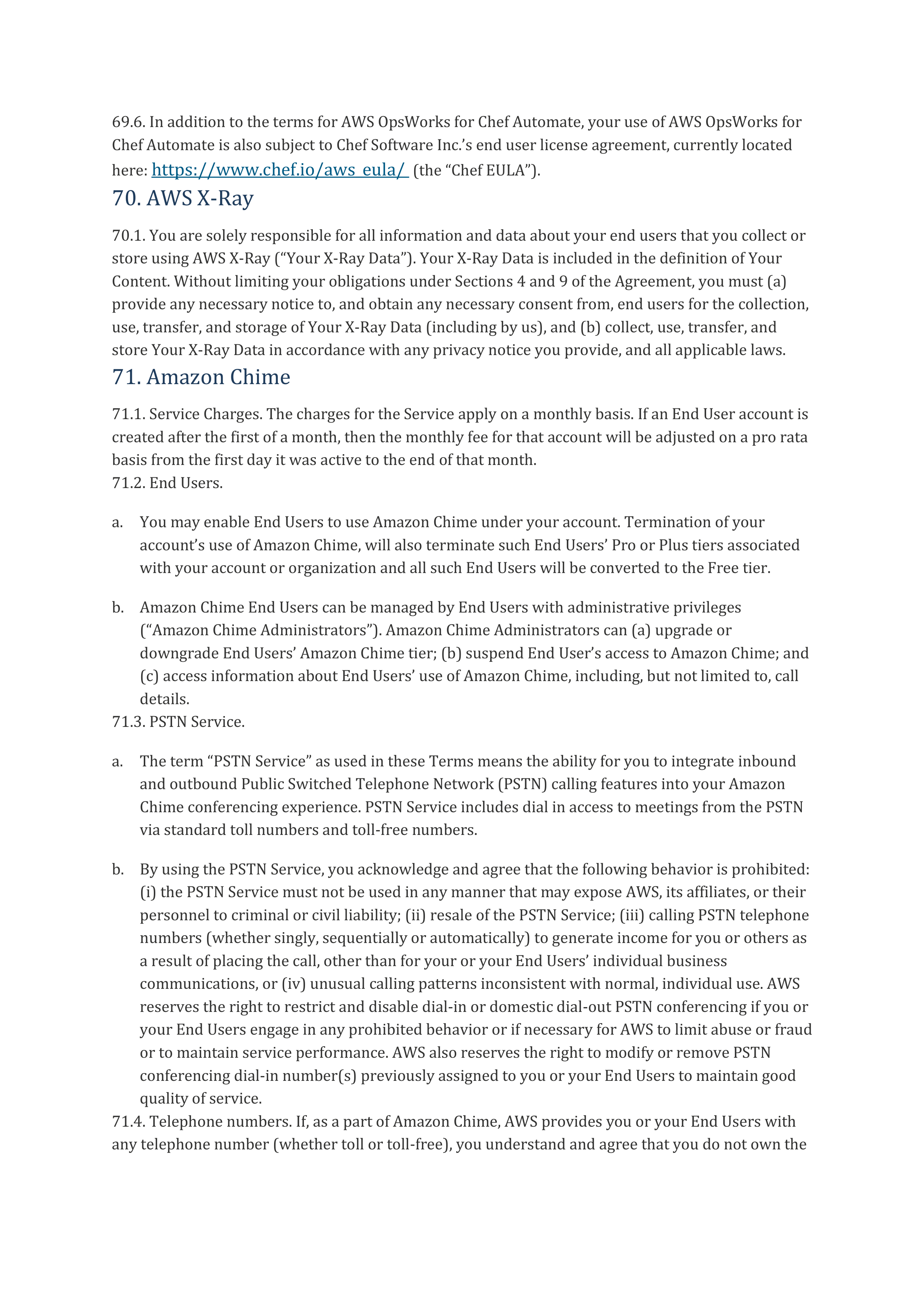 AWS Customer Agreement — page 65