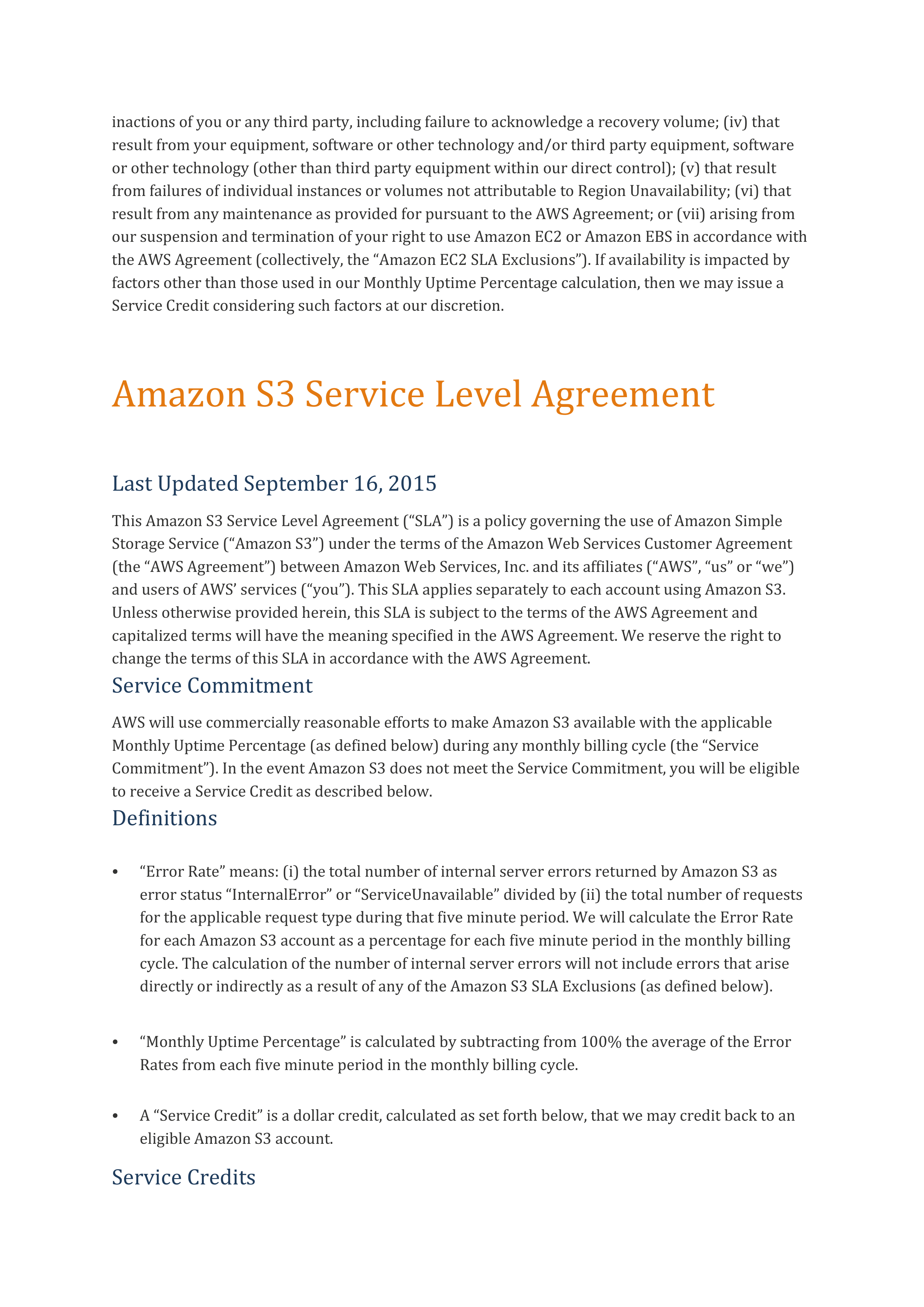 AWS Customer Agreement — page 71