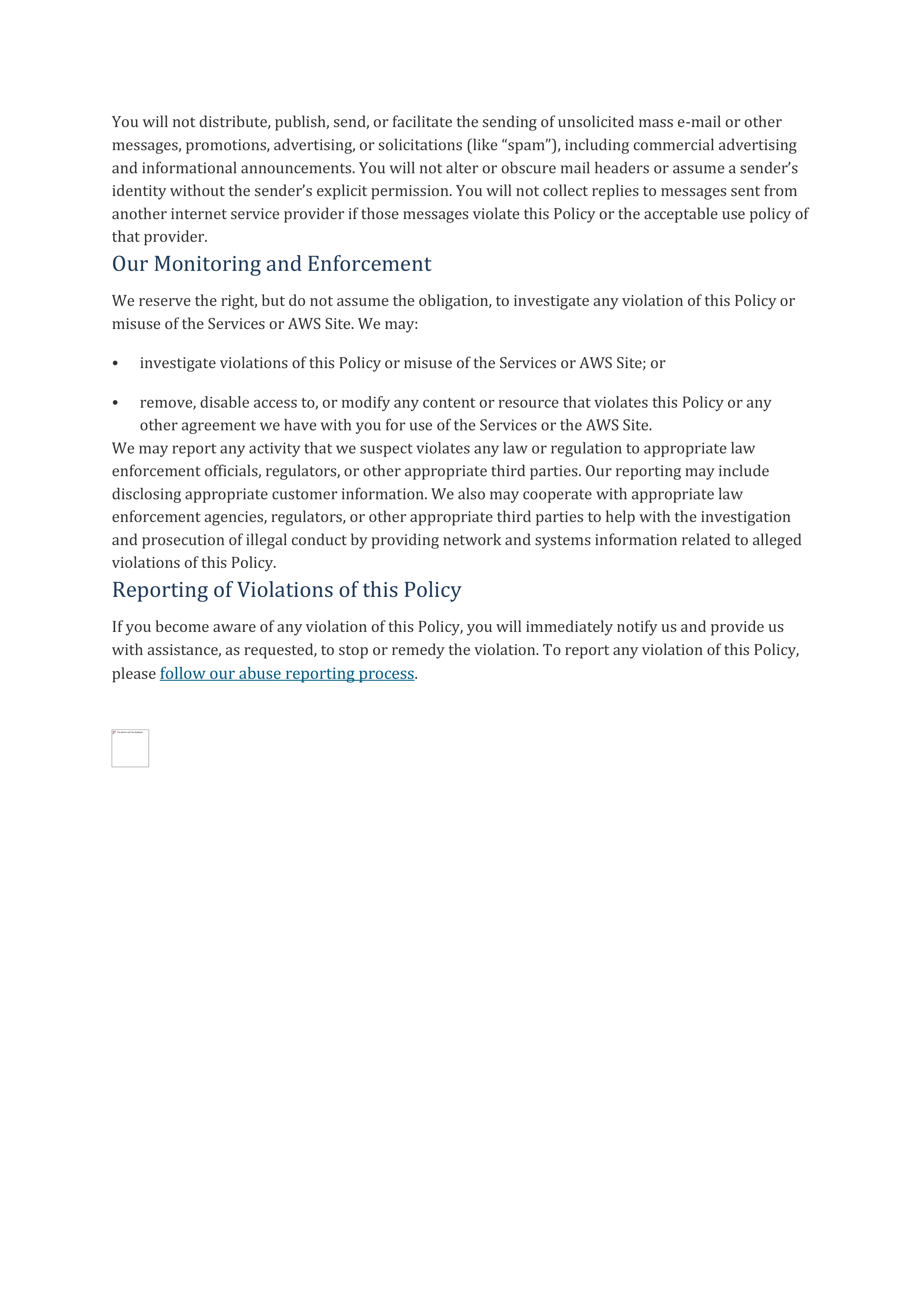 AWS Customer Agreement — page 75