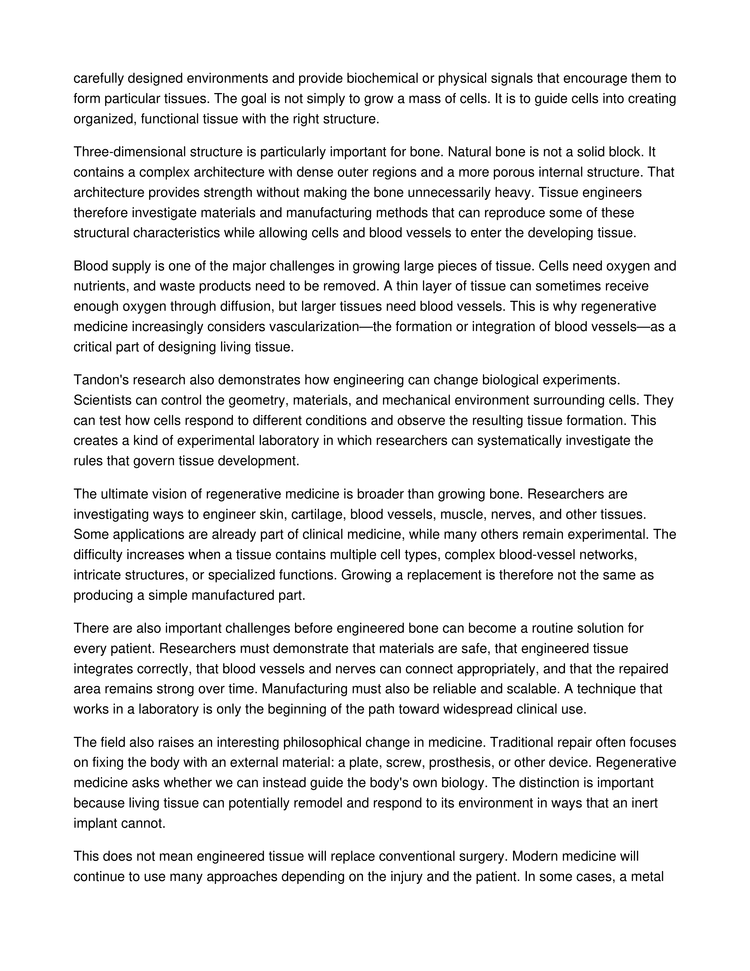 A New Way to Grow Bone Informative Speech — page 2