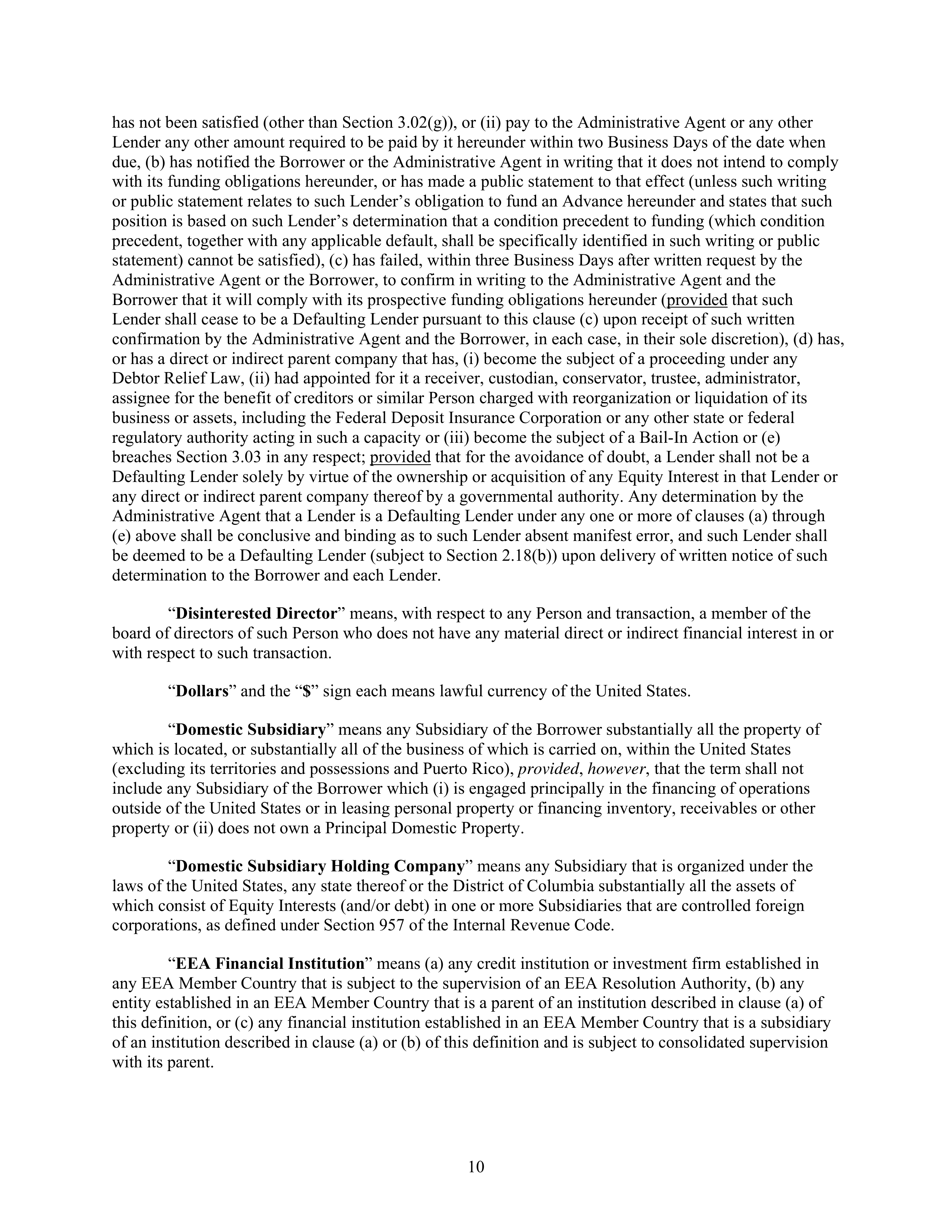 AbbVie Bridge Credit Agreement — page 14