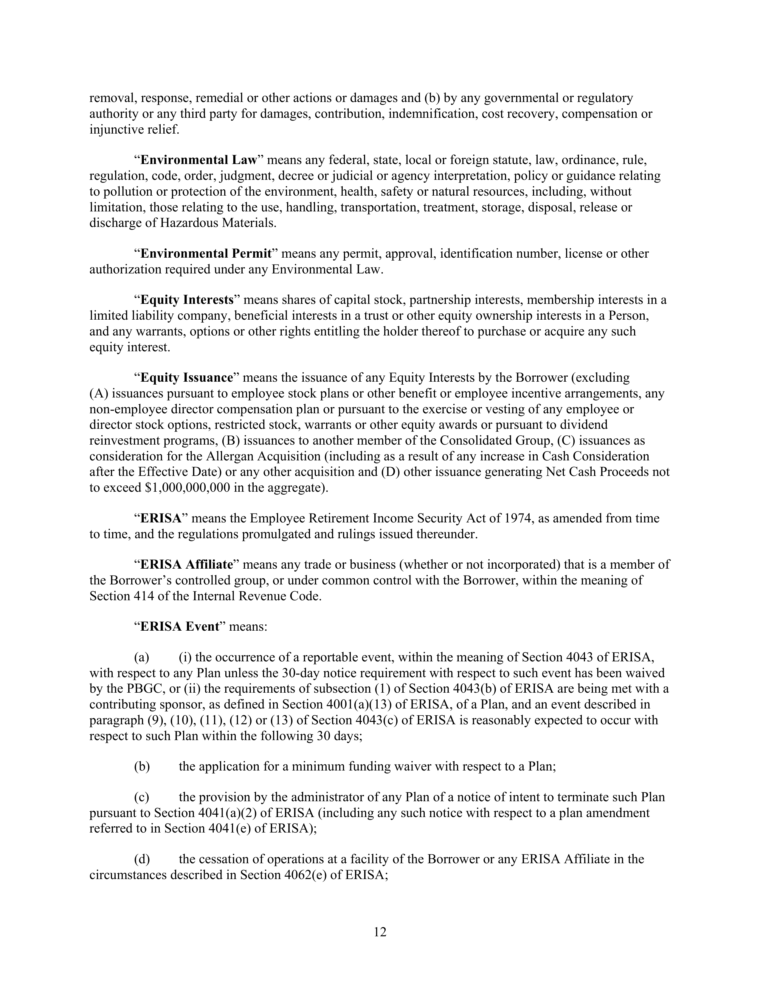 AbbVie Bridge Credit Agreement — page 16