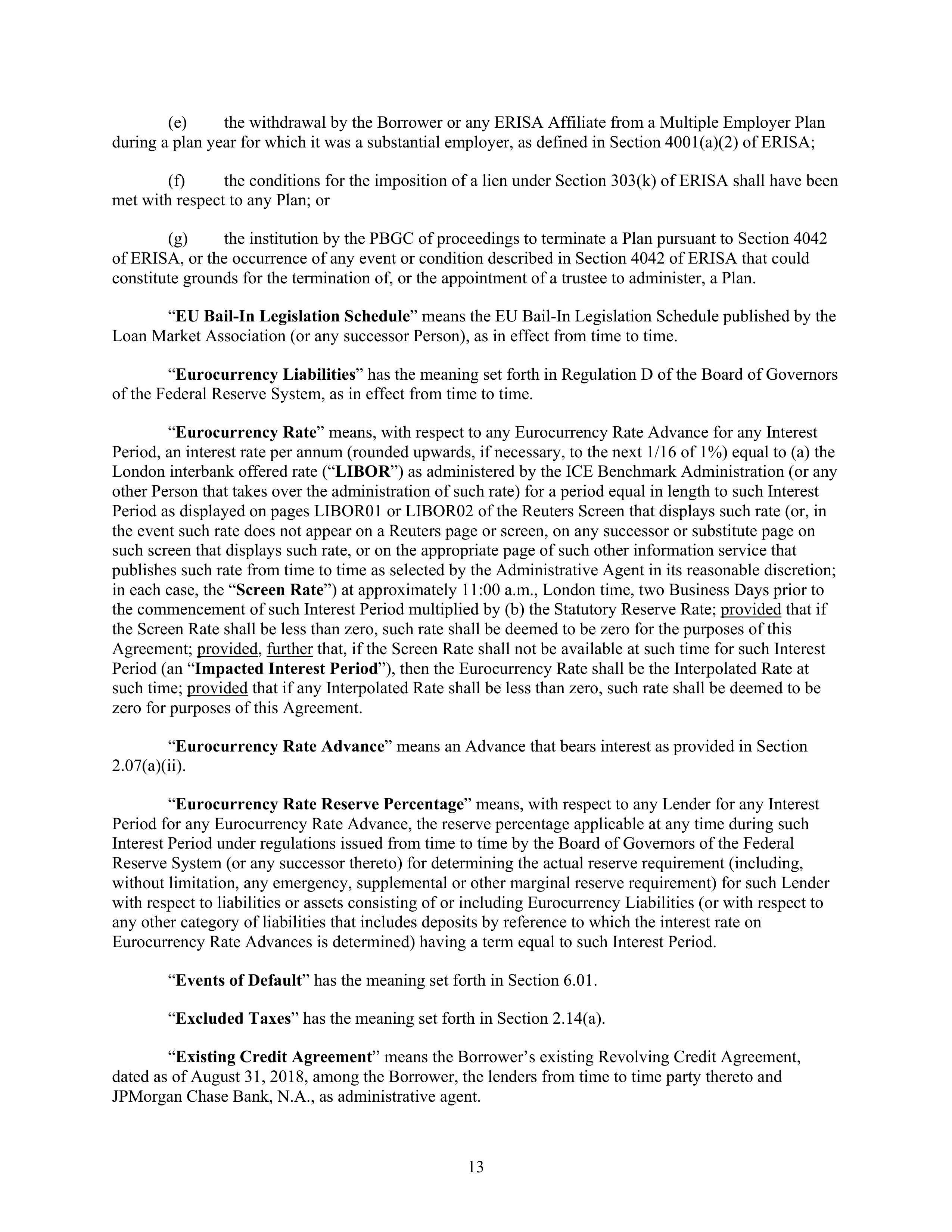AbbVie Bridge Credit Agreement — page 17
