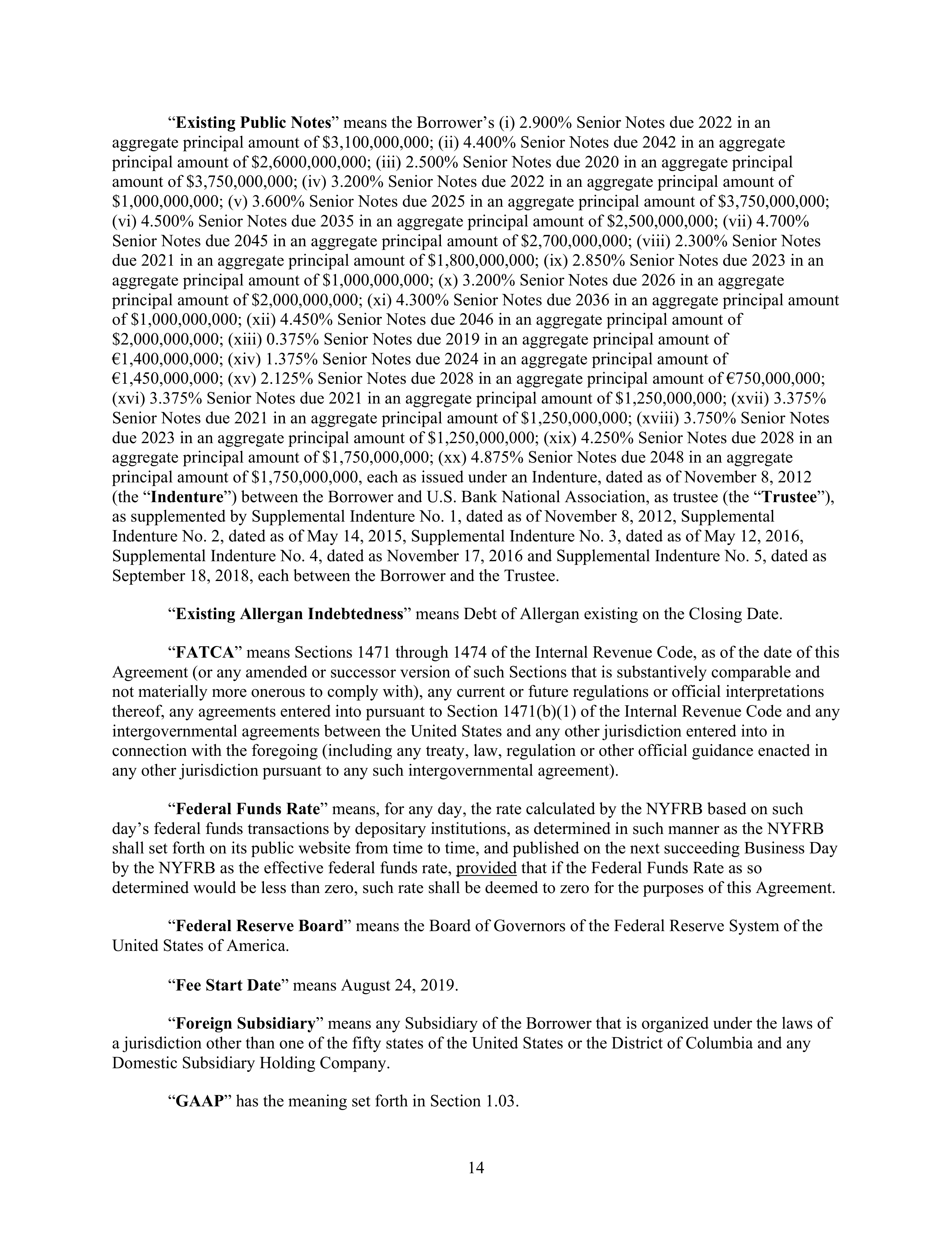 AbbVie Bridge Credit Agreement — page 18