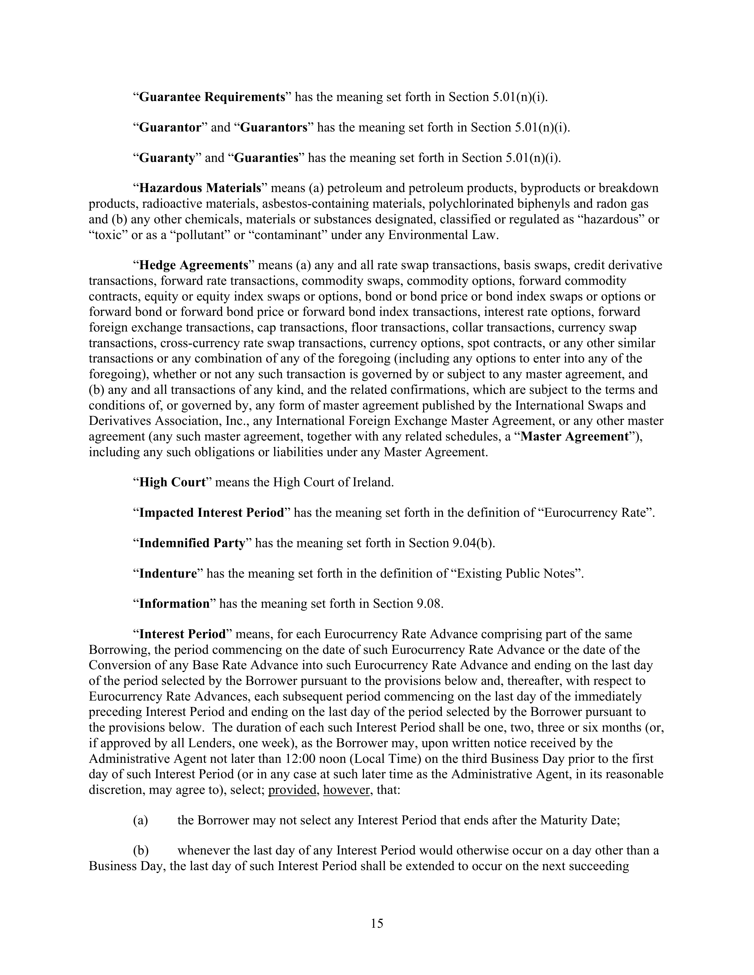 AbbVie Bridge Credit Agreement — page 19