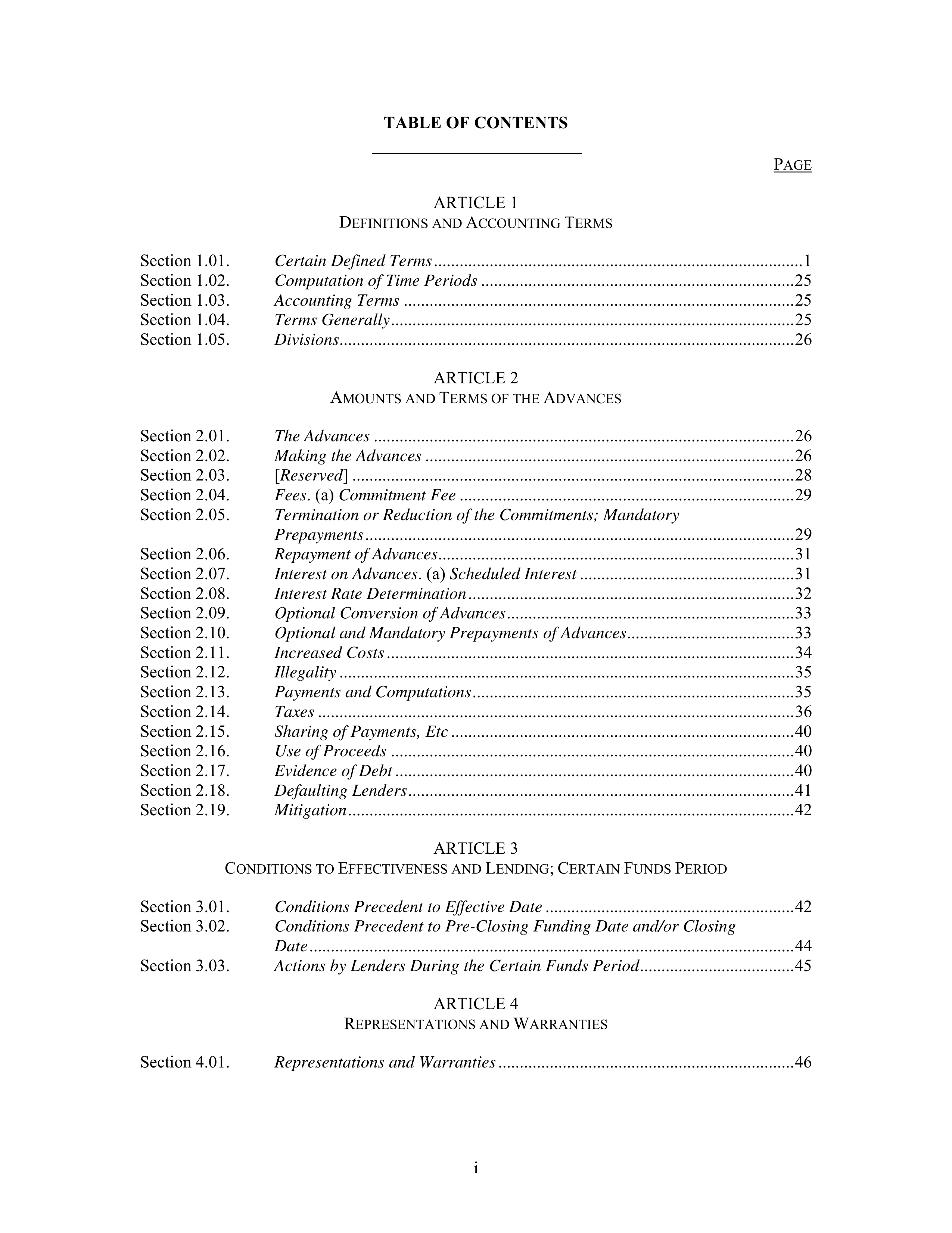 AbbVie Bridge Credit Agreement — page 2