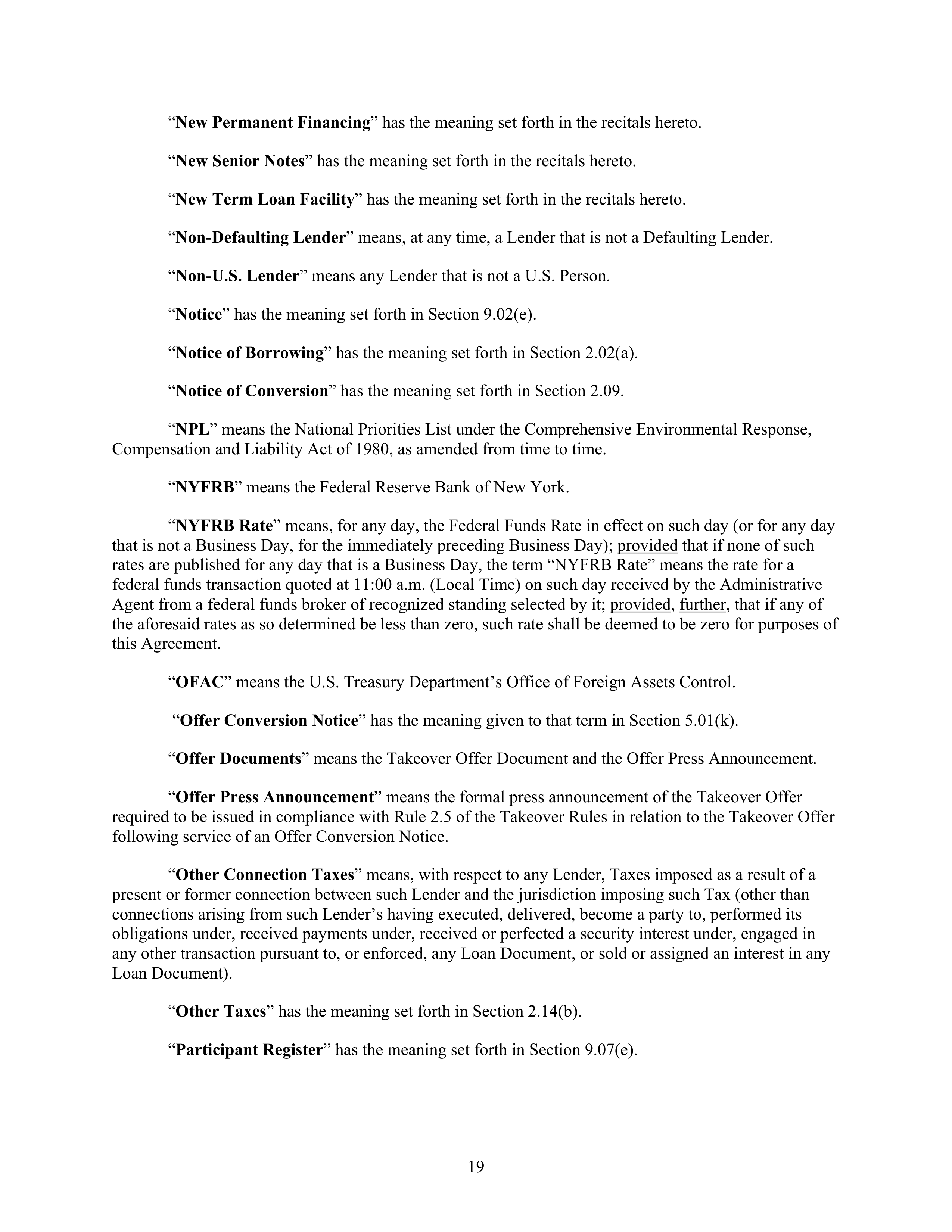 AbbVie Bridge Credit Agreement — page 23