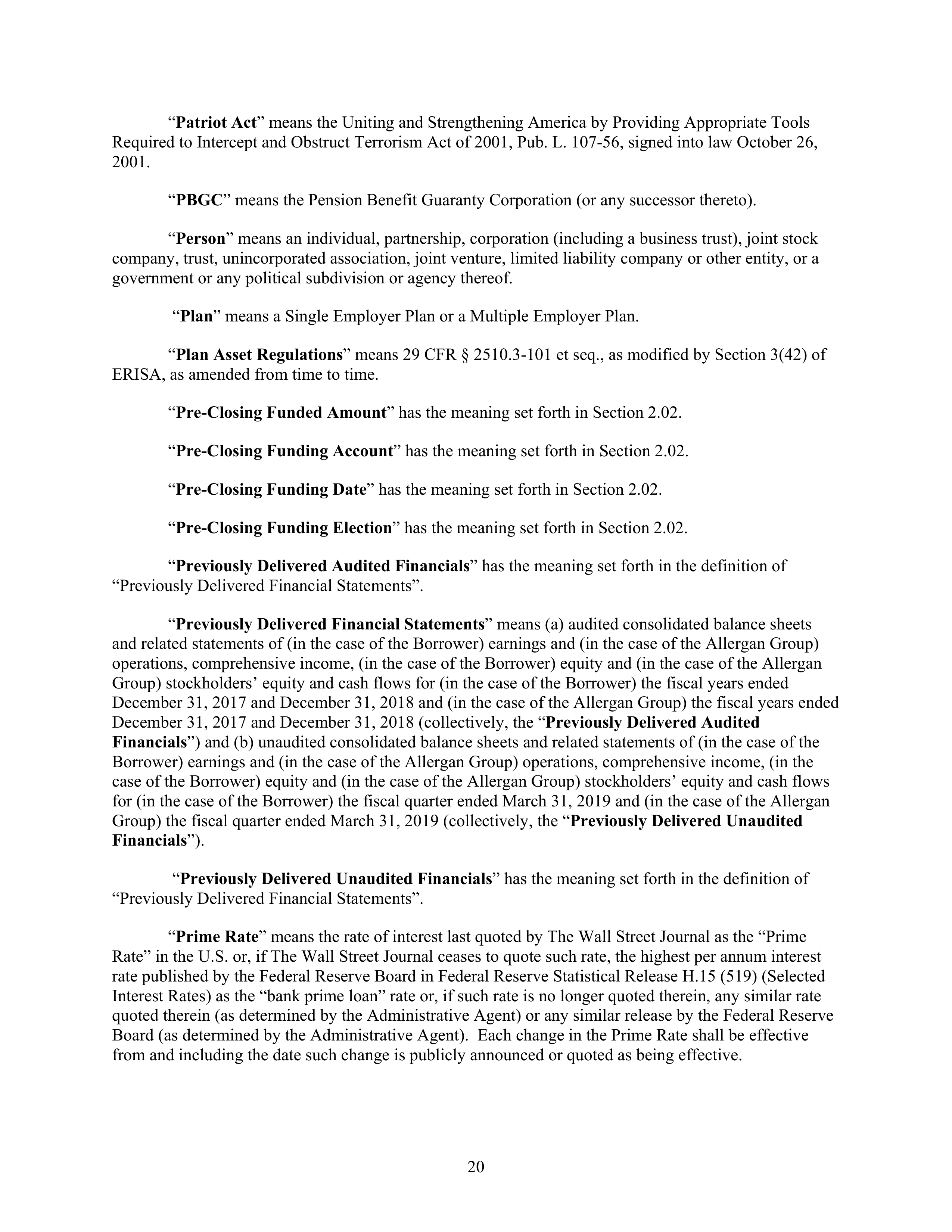 AbbVie Bridge Credit Agreement — page 24