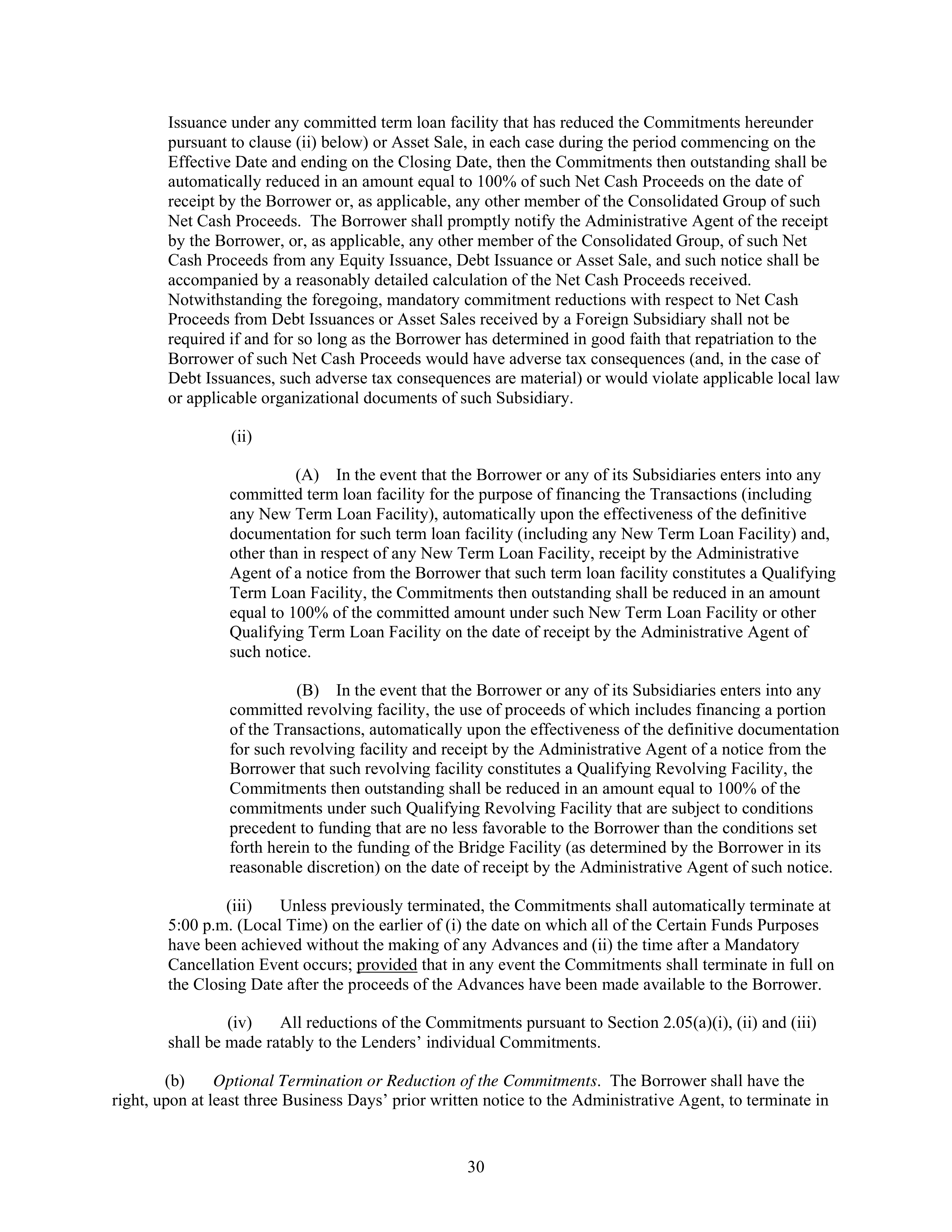 AbbVie Bridge Credit Agreement — page 34